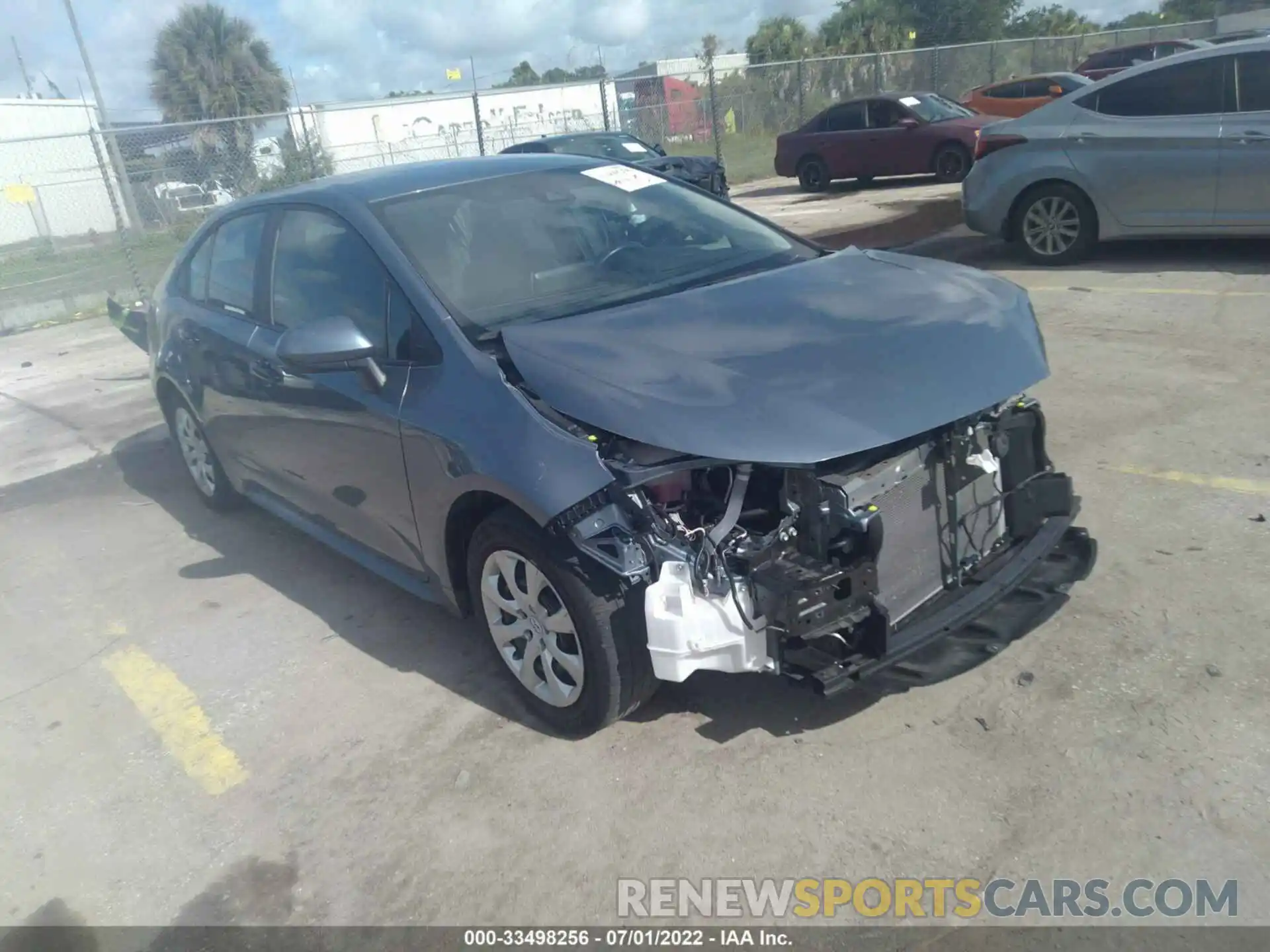 1 Photograph of a damaged car 5YFEPMAE9MP152826 TOYOTA COROLLA 2021