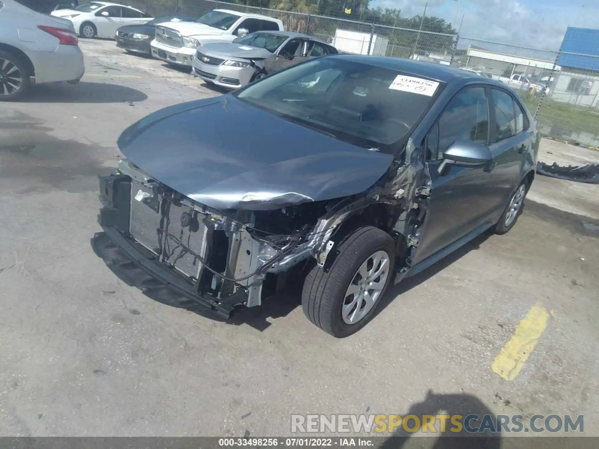 2 Photograph of a damaged car 5YFEPMAE9MP152826 TOYOTA COROLLA 2021