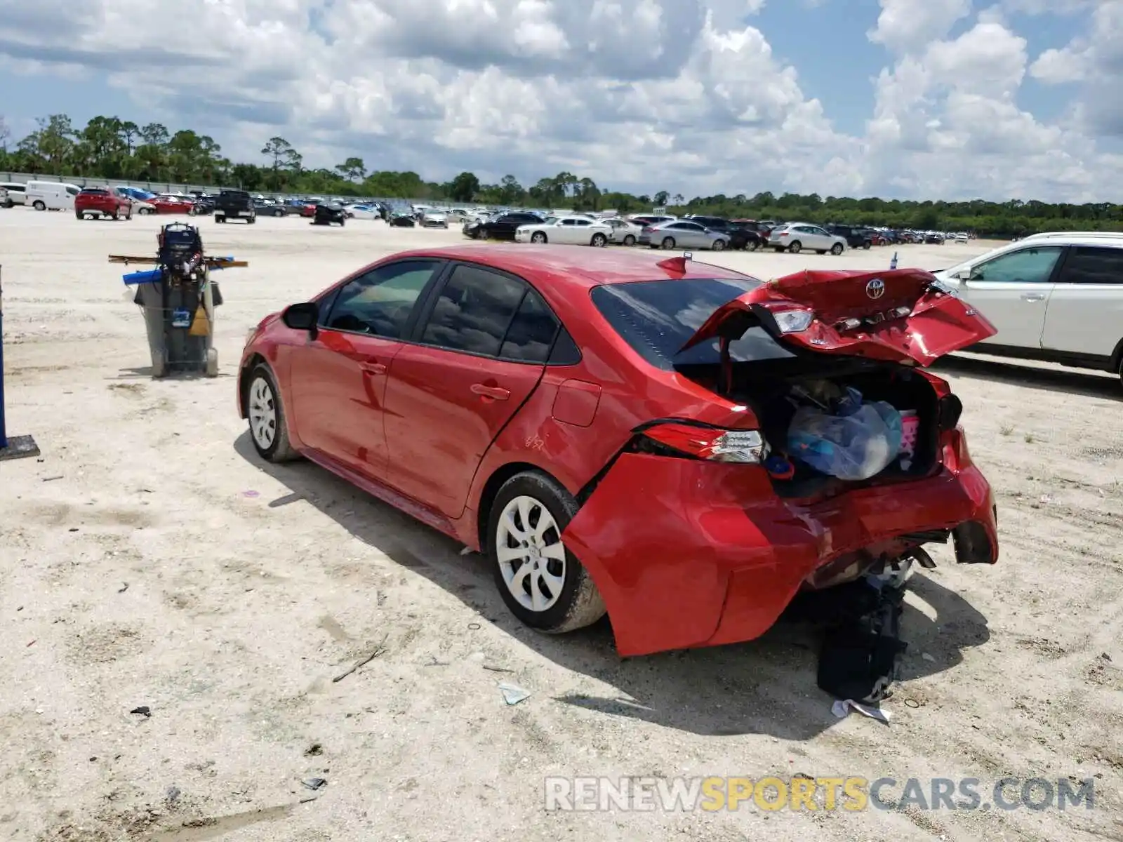 3 Photograph of a damaged car 5YFEPMAE9MP156245 TOYOTA COROLLA 2021