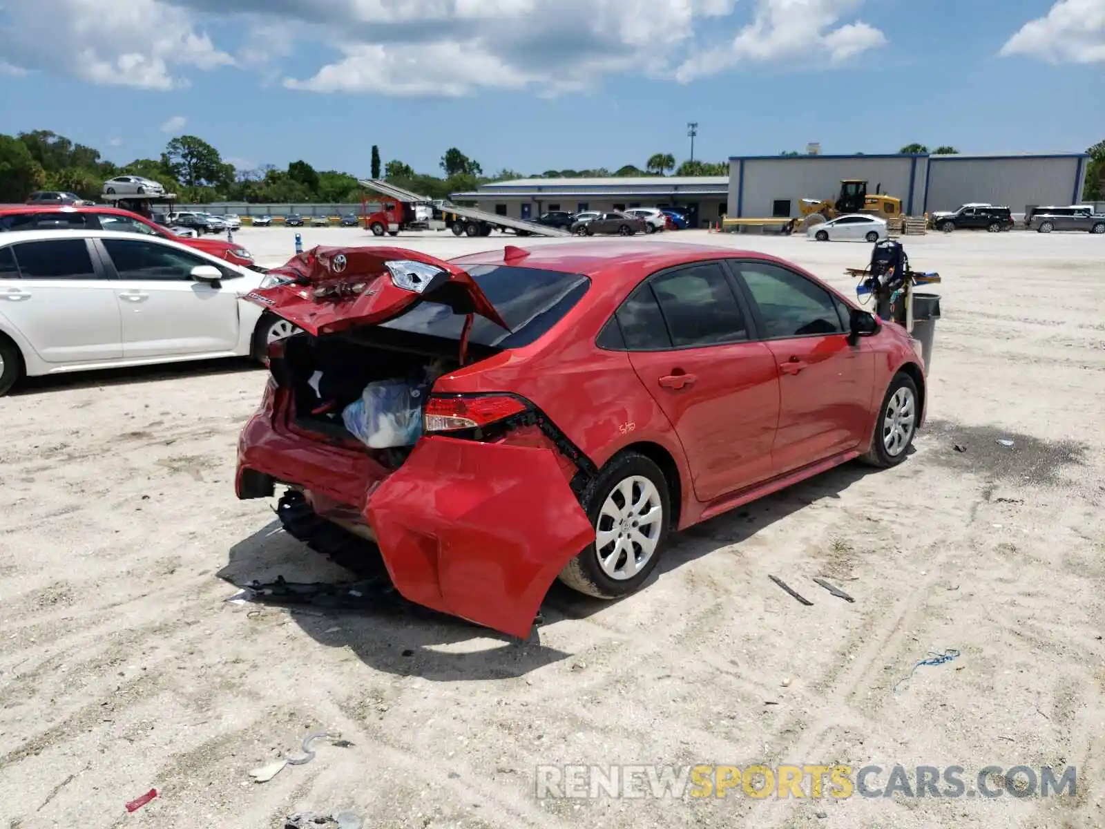 4 Photograph of a damaged car 5YFEPMAE9MP156245 TOYOTA COROLLA 2021