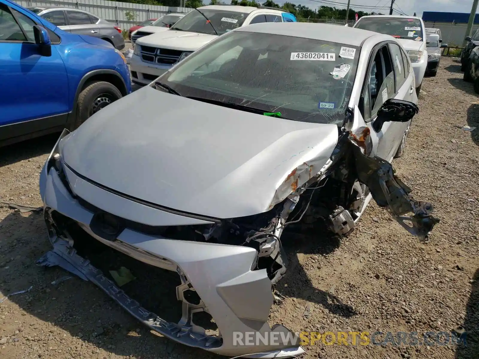 2 Photograph of a damaged car 5YFEPMAE9MP157203 TOYOTA COROLLA 2021