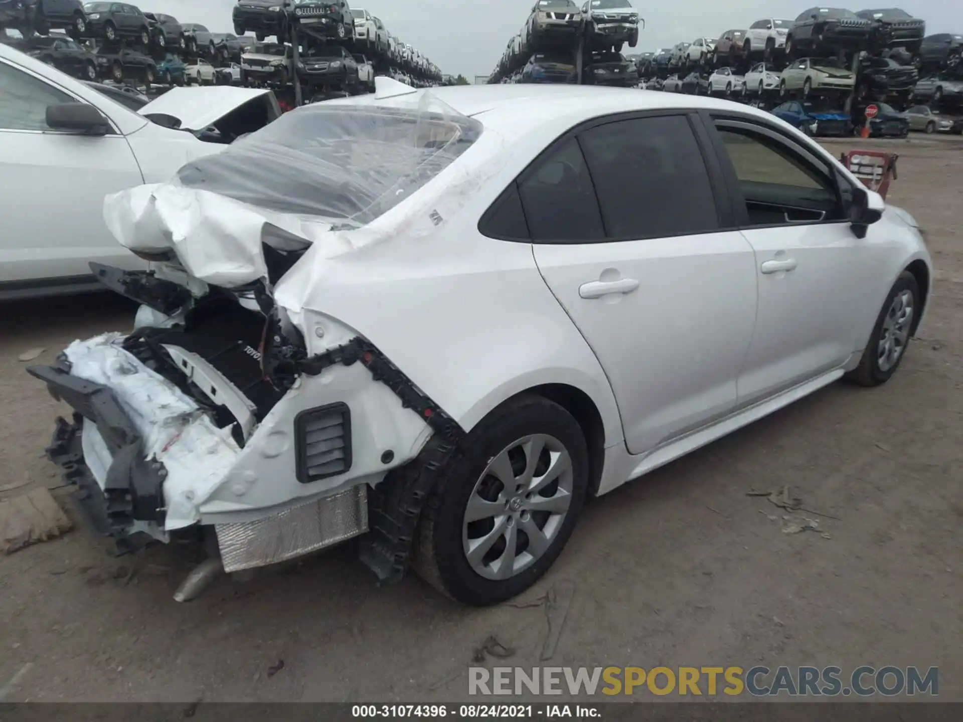 4 Photograph of a damaged car 5YFEPMAE9MP157671 TOYOTA COROLLA 2021