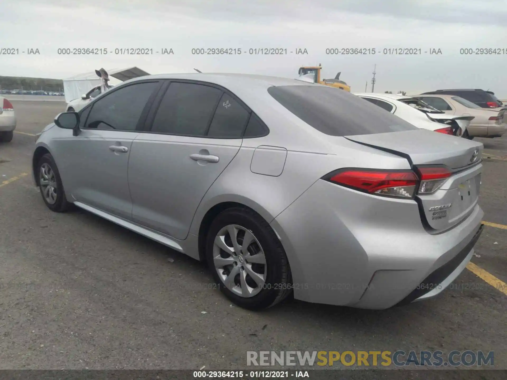 3 Photograph of a damaged car 5YFEPMAE9MP158013 TOYOTA COROLLA 2021