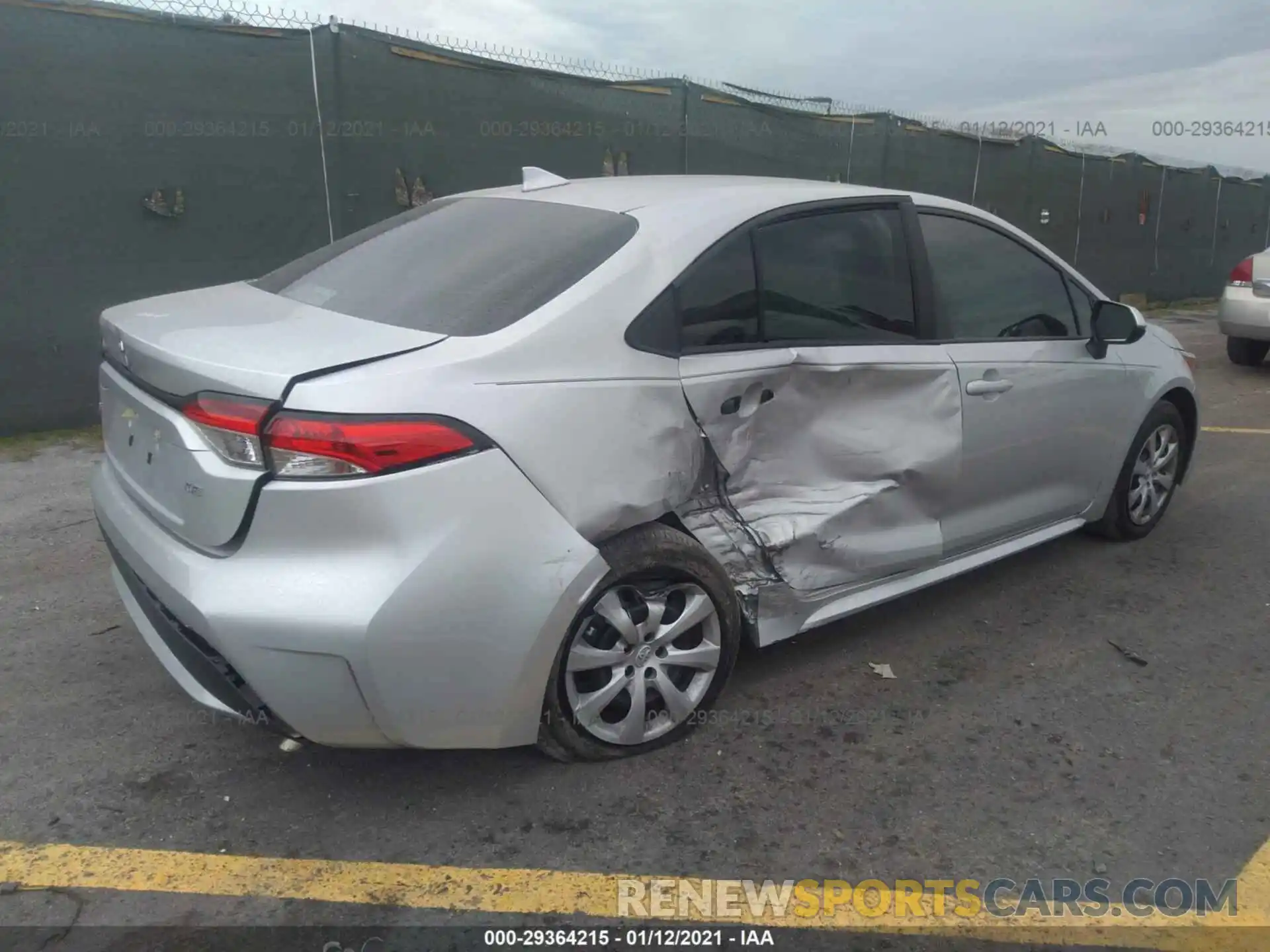 4 Photograph of a damaged car 5YFEPMAE9MP158013 TOYOTA COROLLA 2021