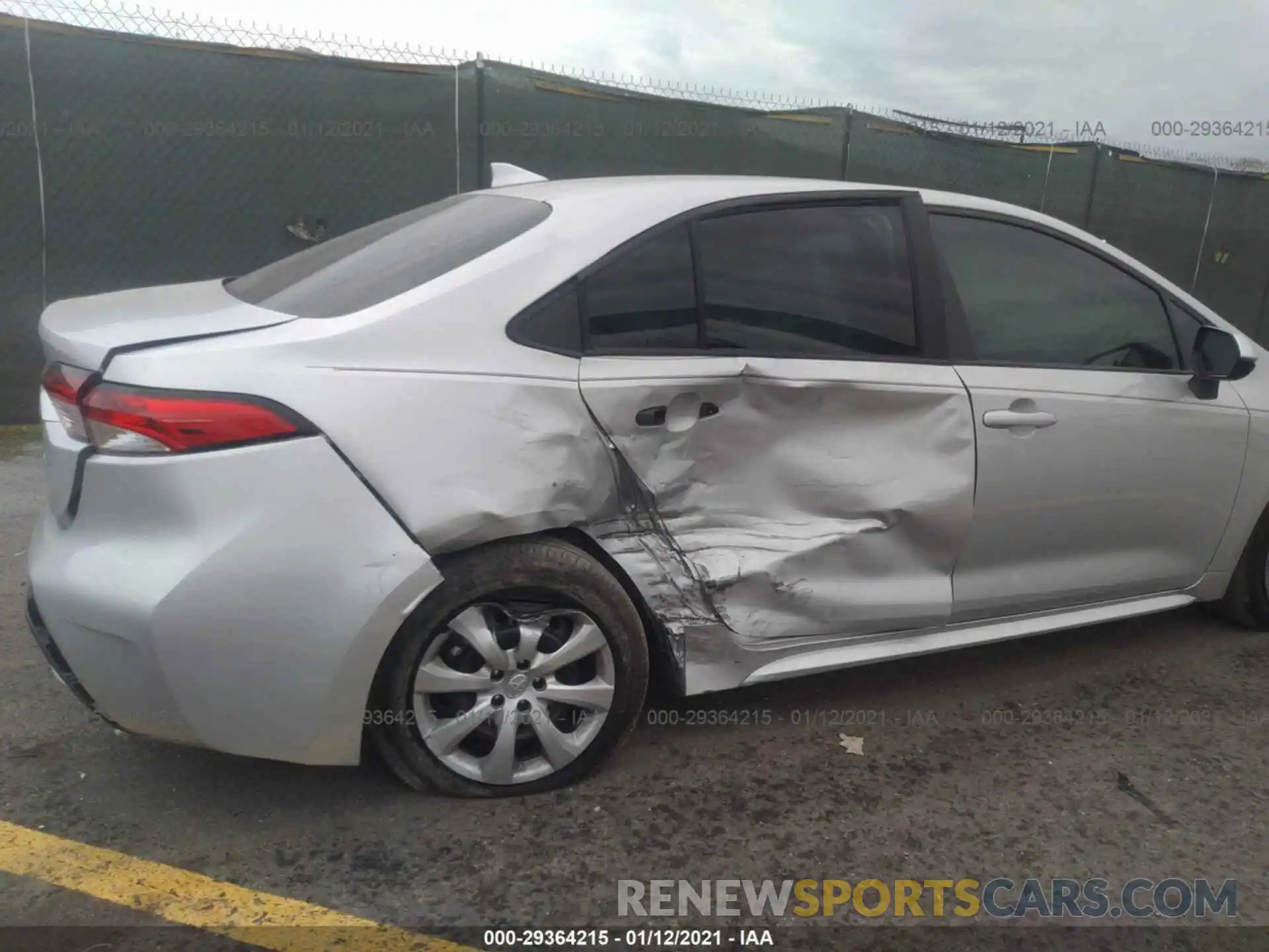 6 Photograph of a damaged car 5YFEPMAE9MP158013 TOYOTA COROLLA 2021