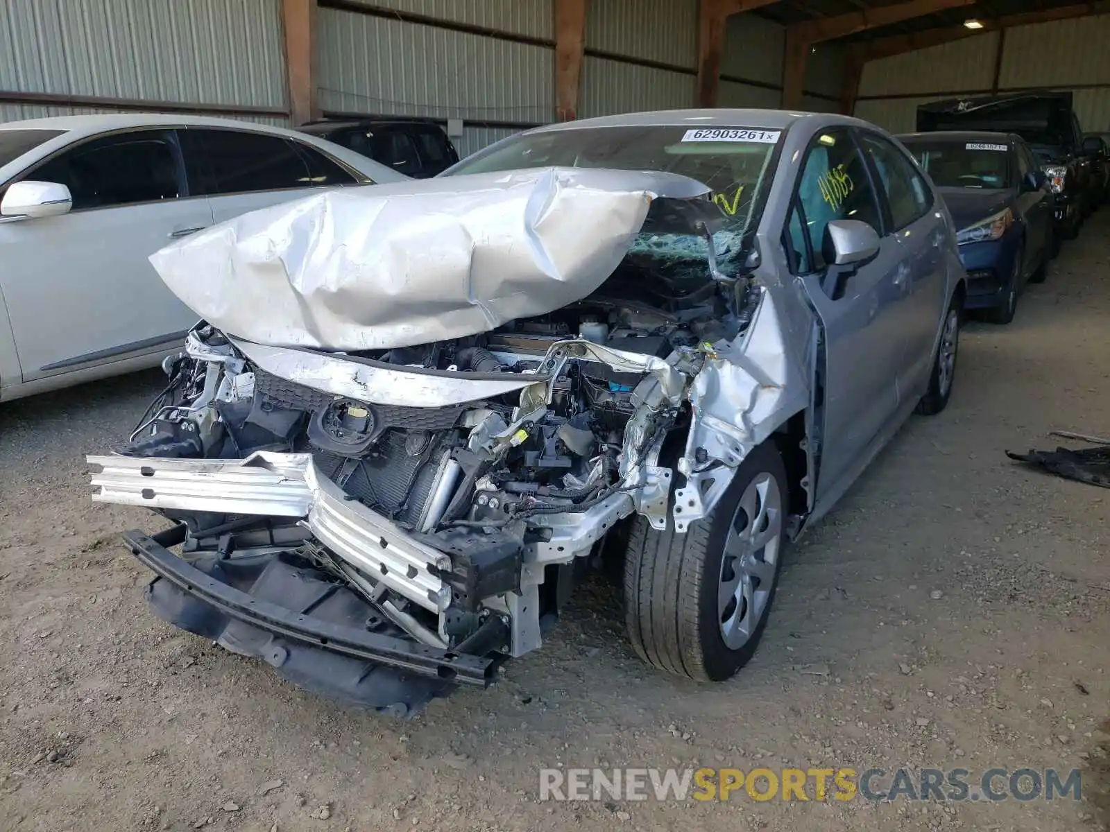 2 Photograph of a damaged car 5YFEPMAE9MP158027 TOYOTA COROLLA 2021