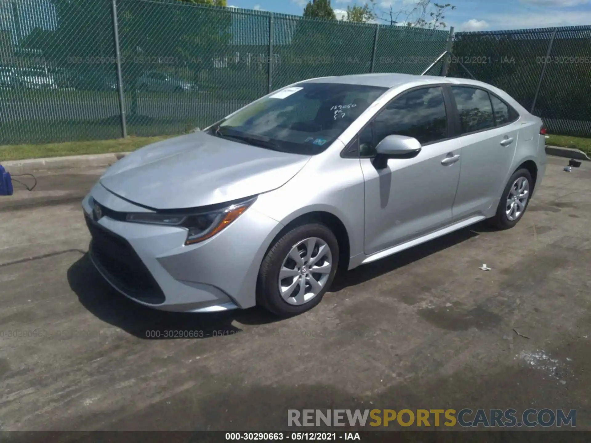 2 Photograph of a damaged car 5YFEPMAE9MP159050 TOYOTA COROLLA 2021