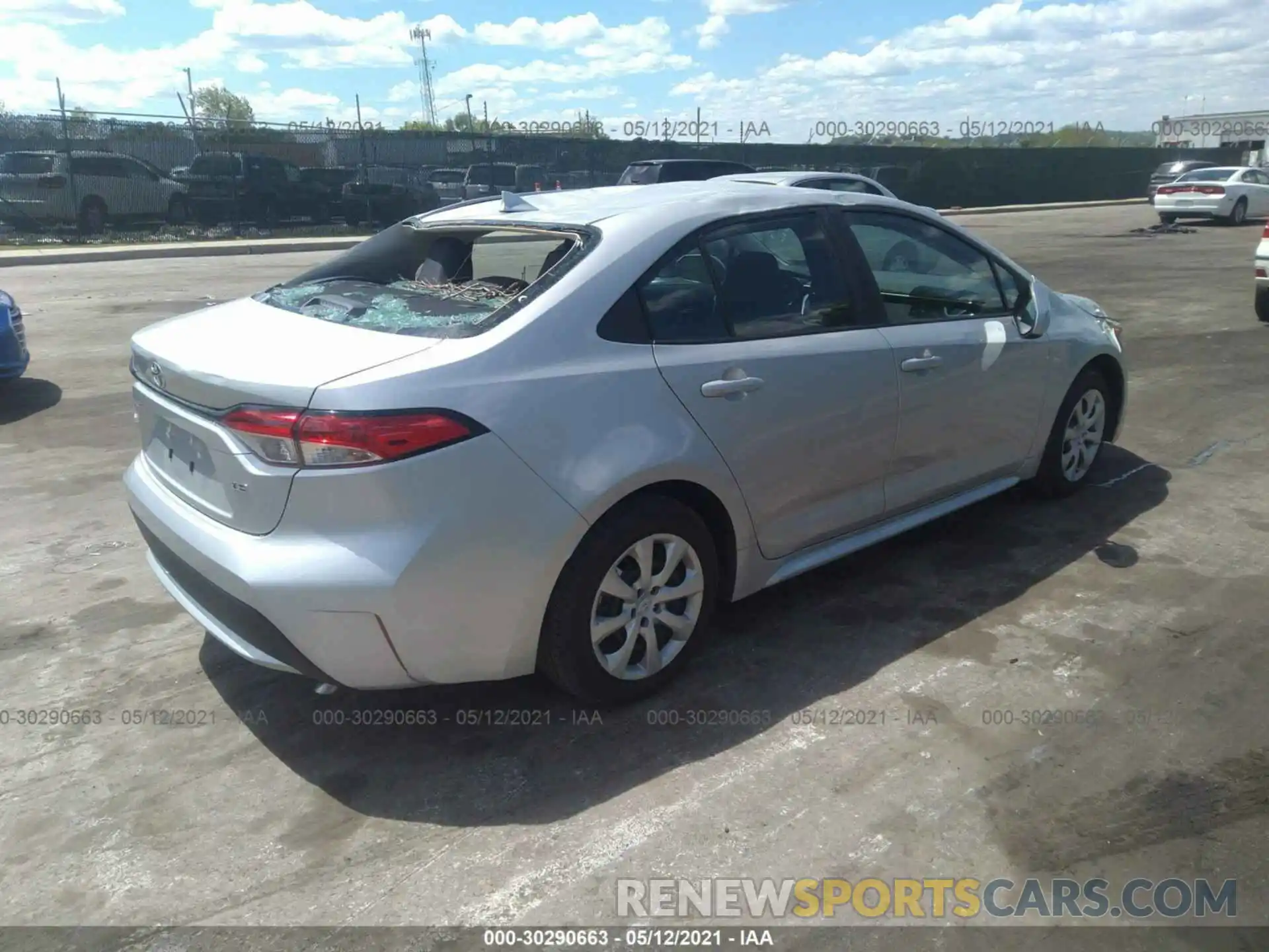 4 Photograph of a damaged car 5YFEPMAE9MP159050 TOYOTA COROLLA 2021