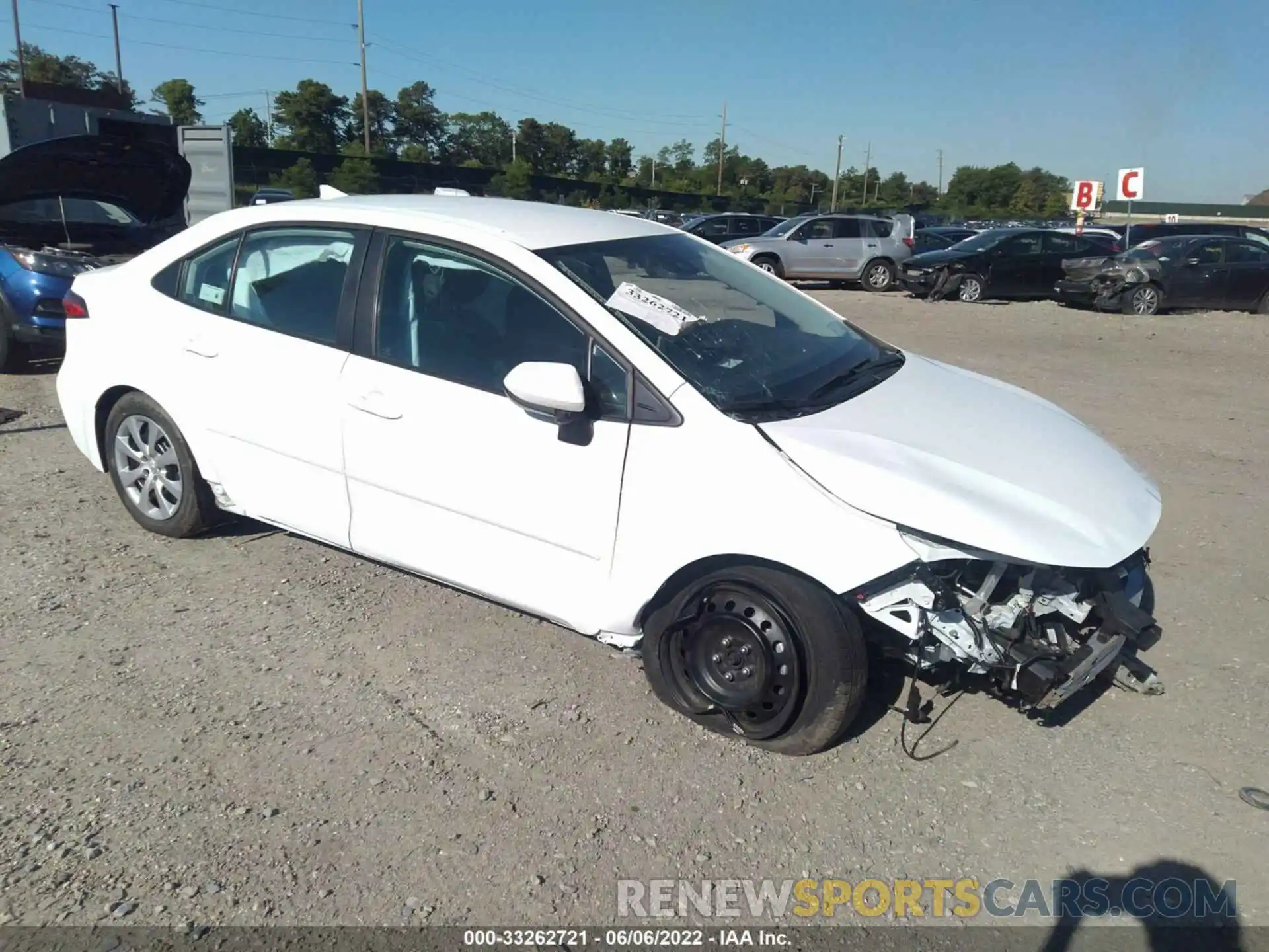 1 Photograph of a damaged car 5YFEPMAE9MP159713 TOYOTA COROLLA 2021