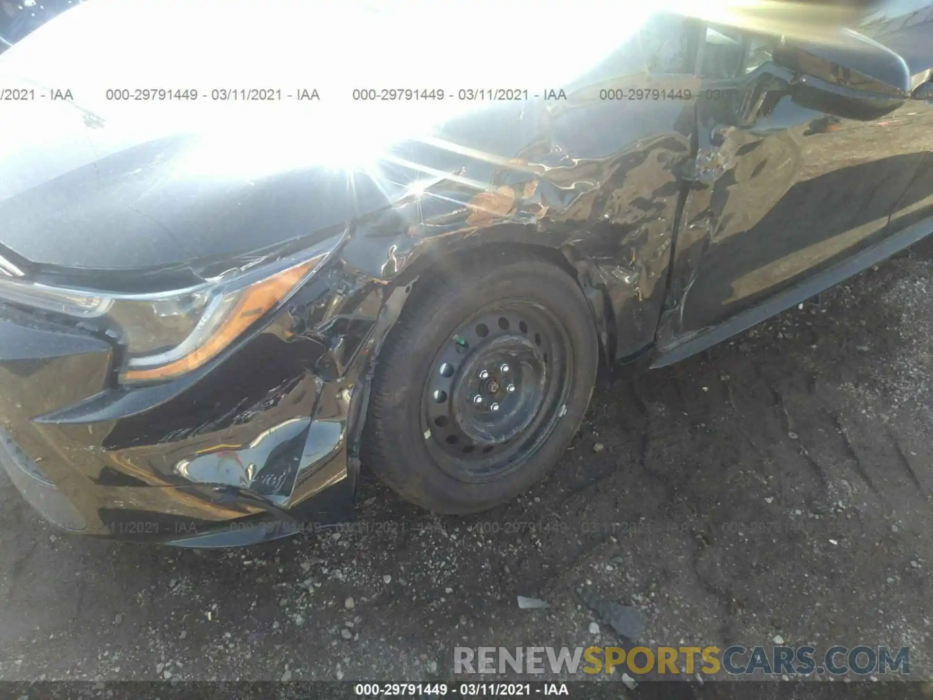 6 Фотография поврежденного автомобиля 5YFEPMAE9MP159856 TOYOTA COROLLA 2021