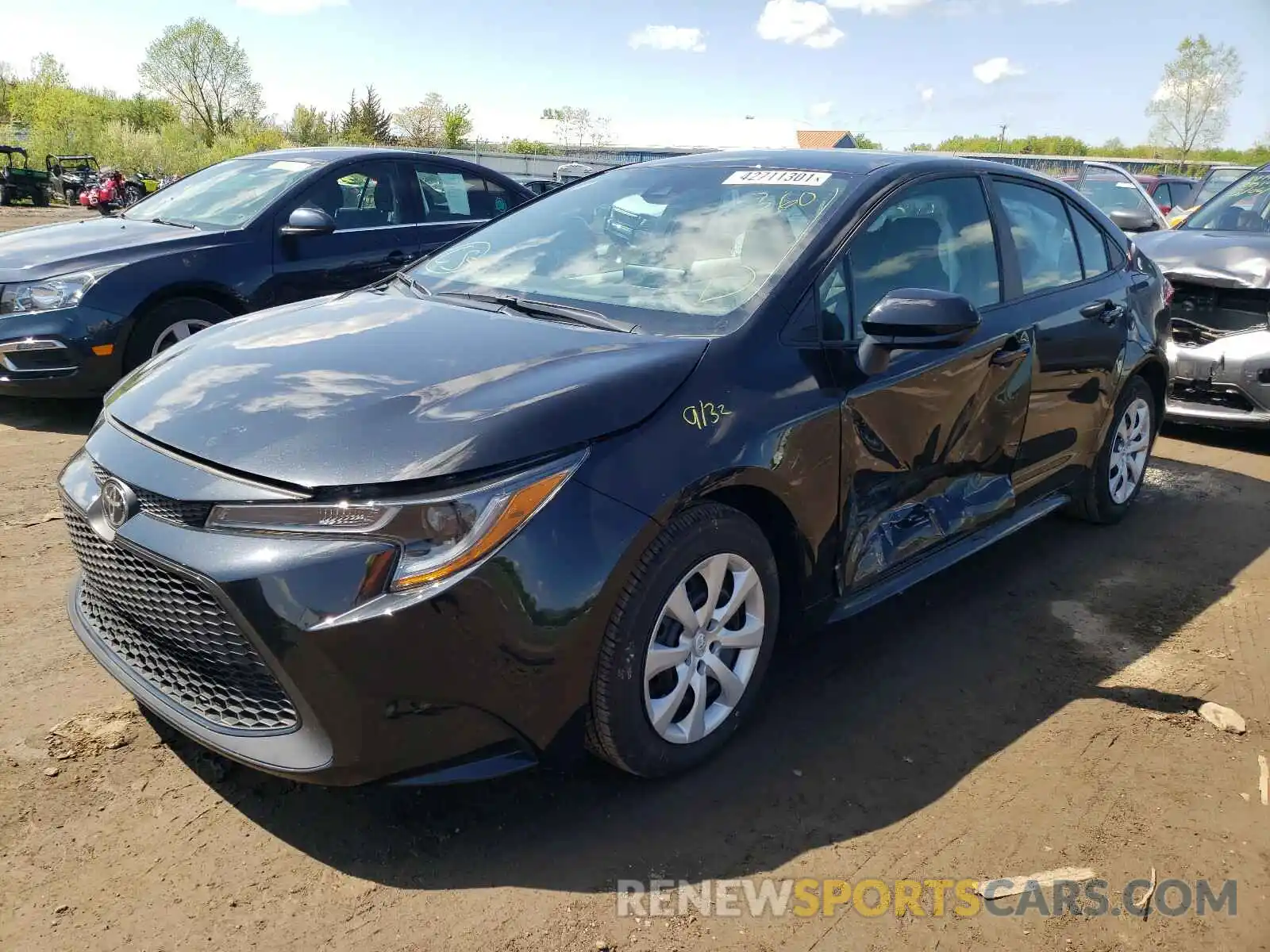 2 Photograph of a damaged car 5YFEPMAE9MP160182 TOYOTA COROLLA 2021