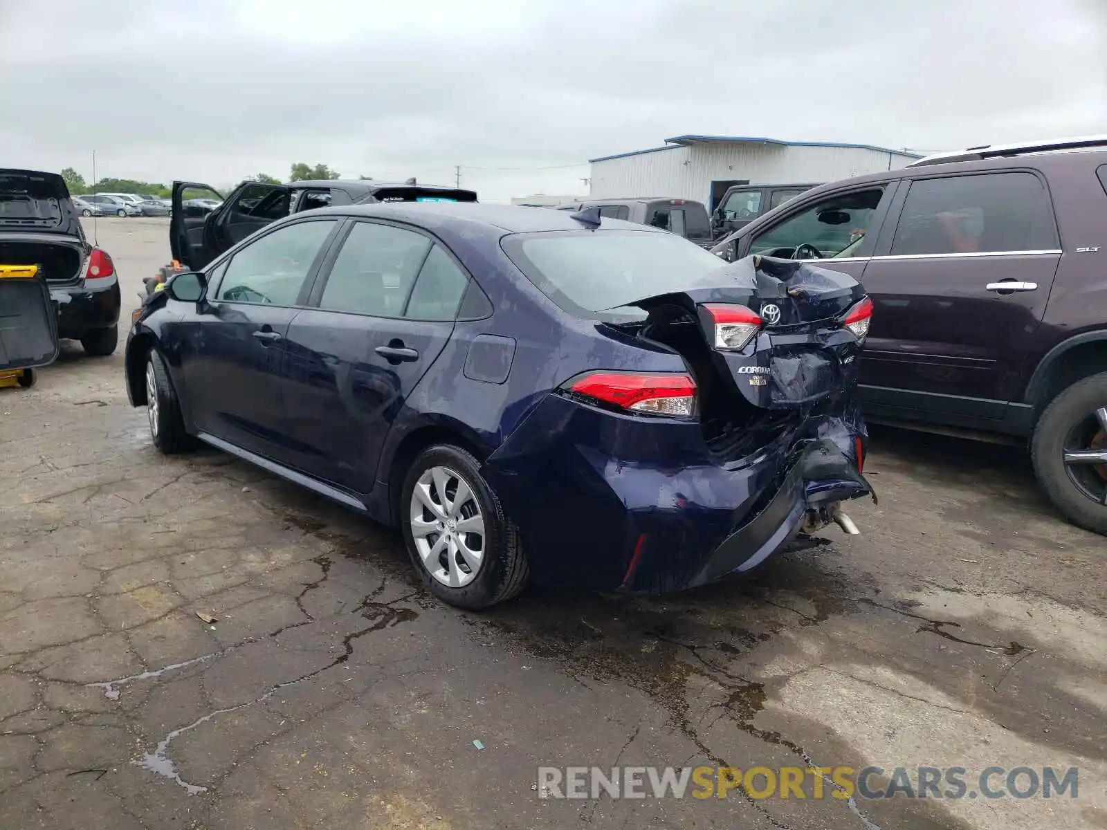 3 Photograph of a damaged car 5YFEPMAE9MP160389 TOYOTA COROLLA 2021