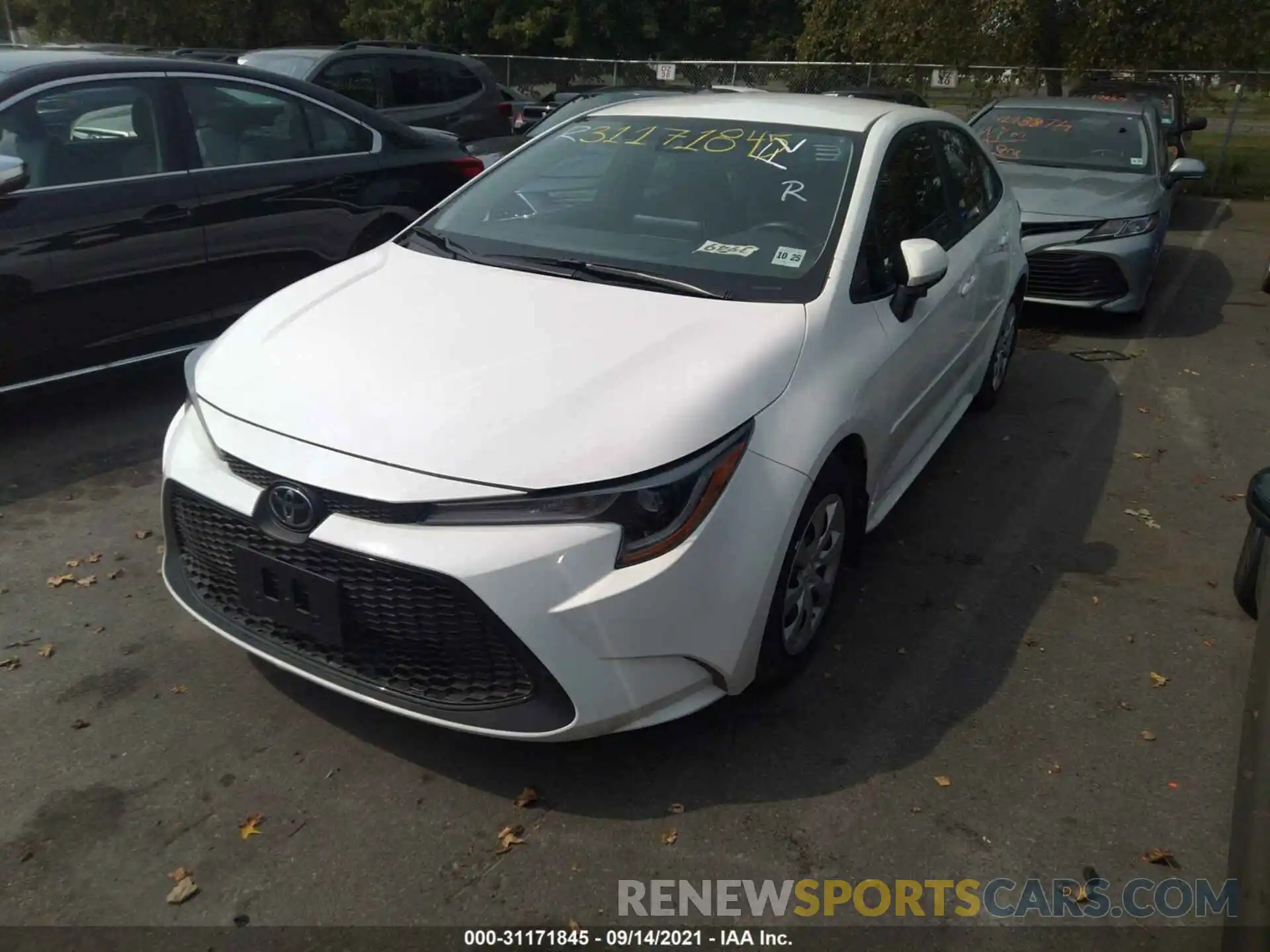 2 Photograph of a damaged car 5YFEPMAE9MP160795 TOYOTA COROLLA 2021