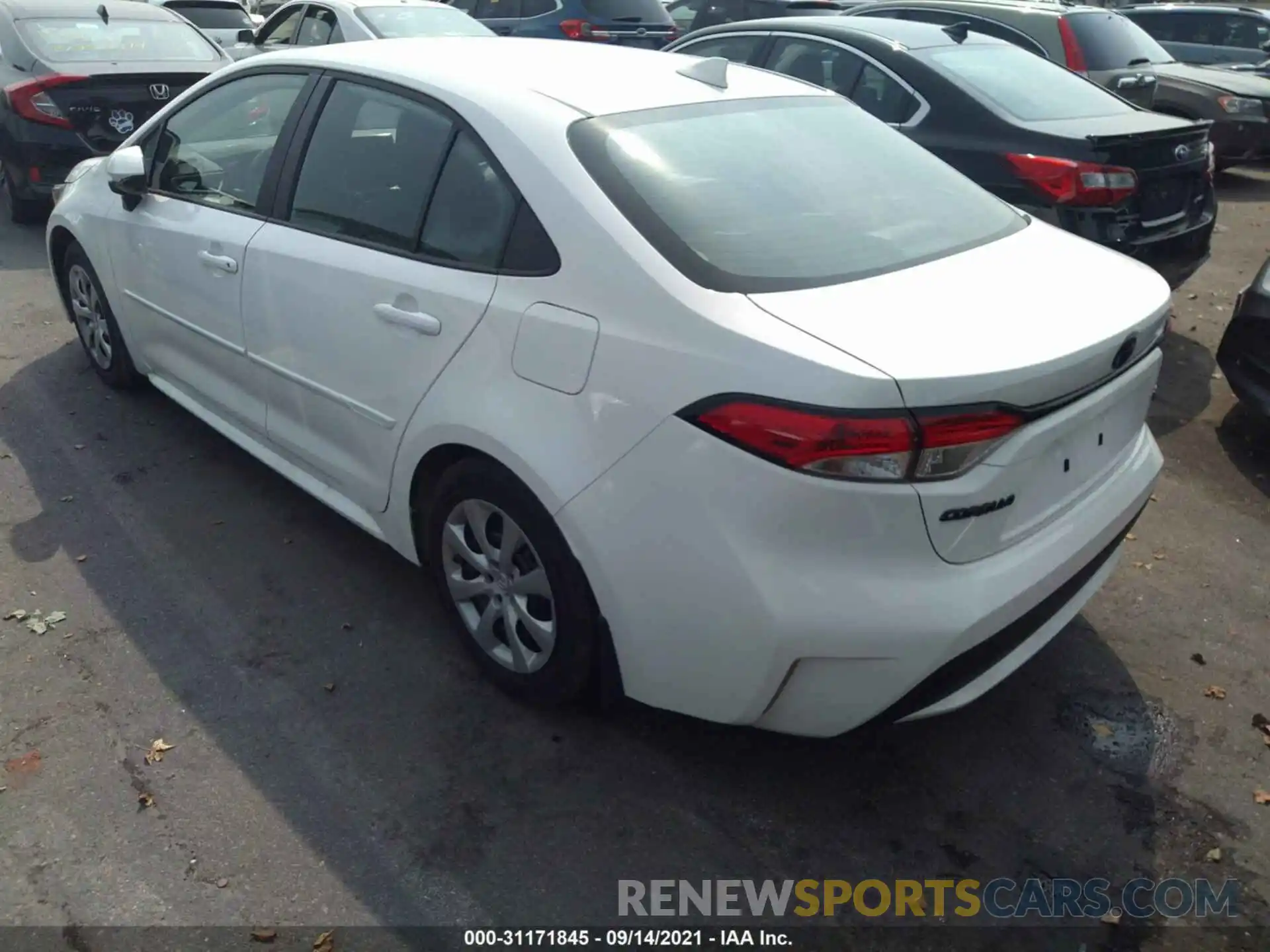 3 Photograph of a damaged car 5YFEPMAE9MP160795 TOYOTA COROLLA 2021