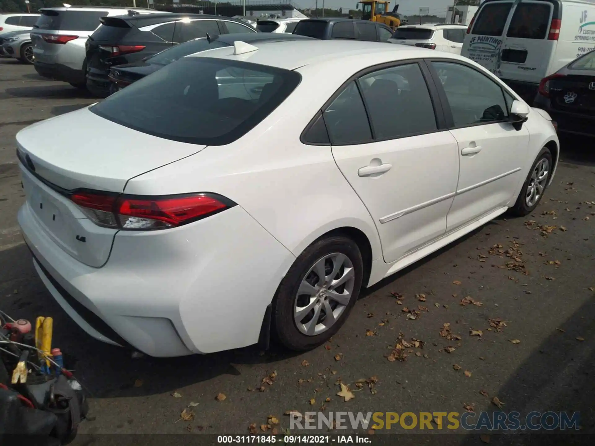 4 Photograph of a damaged car 5YFEPMAE9MP160795 TOYOTA COROLLA 2021