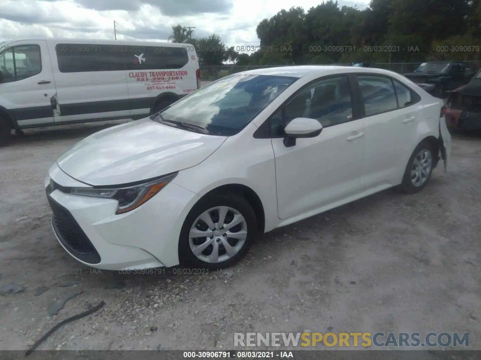 2 Photograph of a damaged car 5YFEPMAE9MP160957 TOYOTA COROLLA 2021