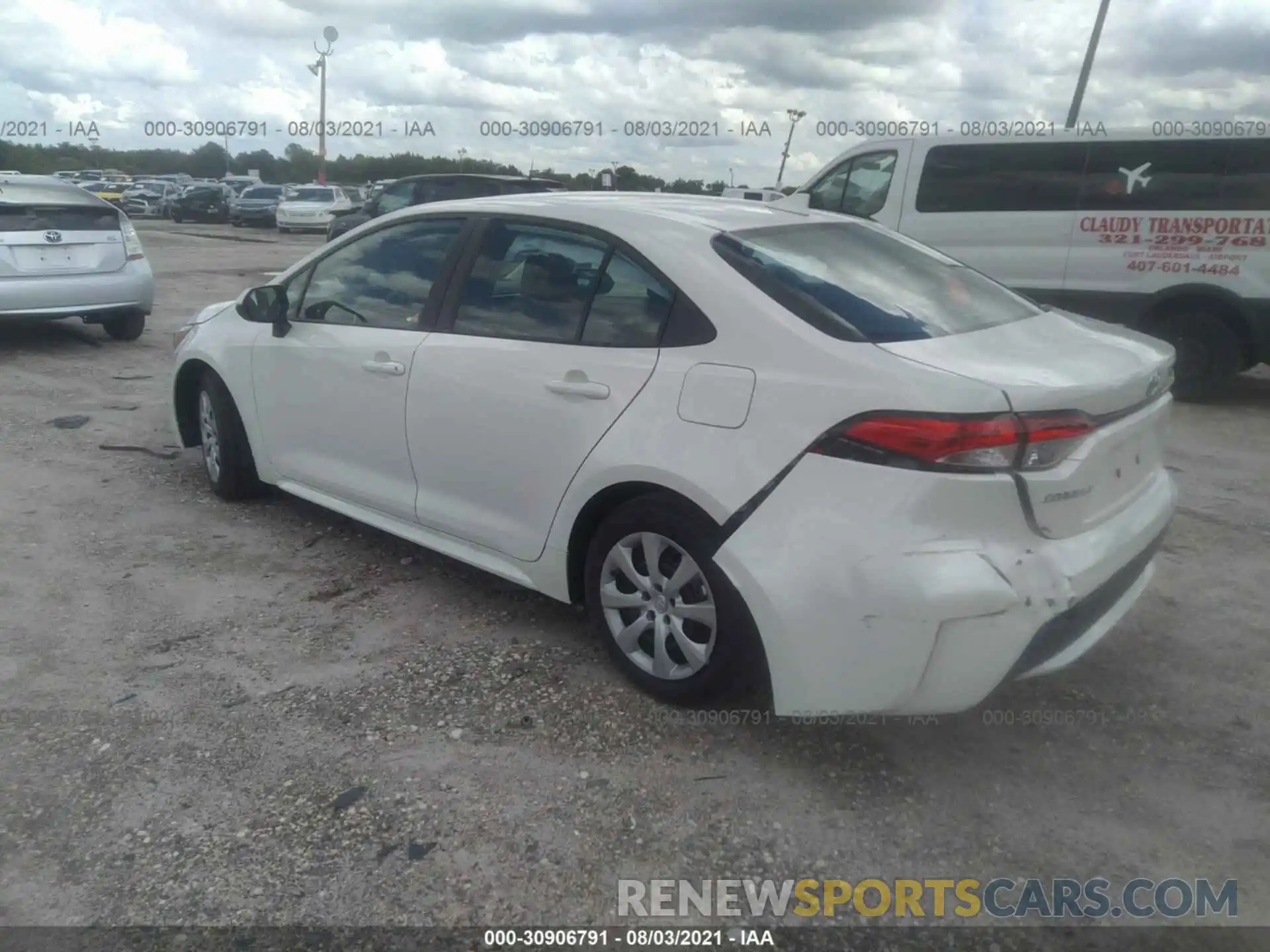 3 Photograph of a damaged car 5YFEPMAE9MP160957 TOYOTA COROLLA 2021