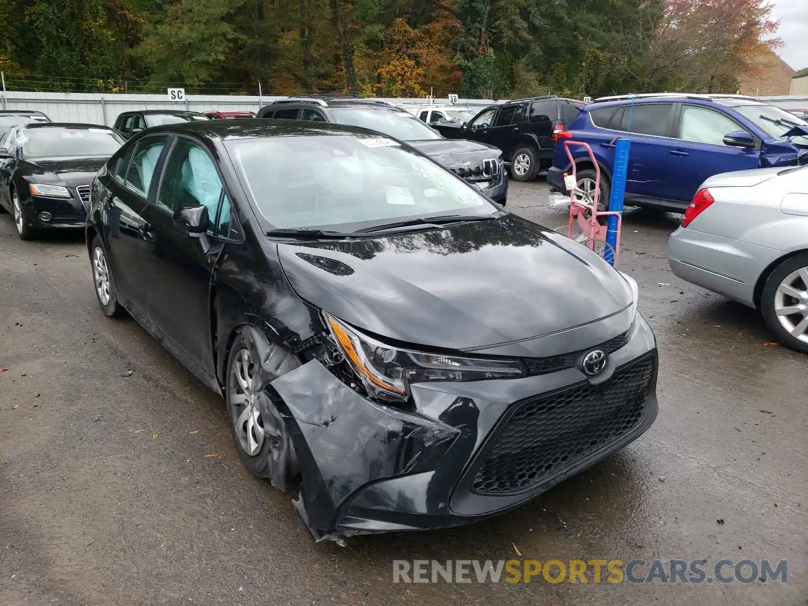 1 Photograph of a damaged car 5YFEPMAE9MP161252 TOYOTA COROLLA 2021