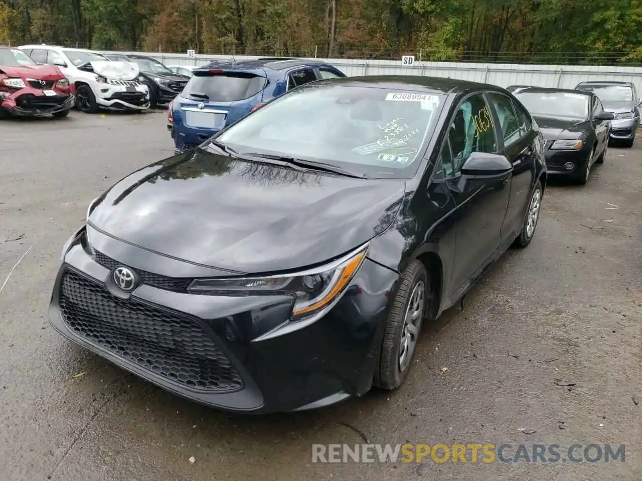 2 Photograph of a damaged car 5YFEPMAE9MP161252 TOYOTA COROLLA 2021