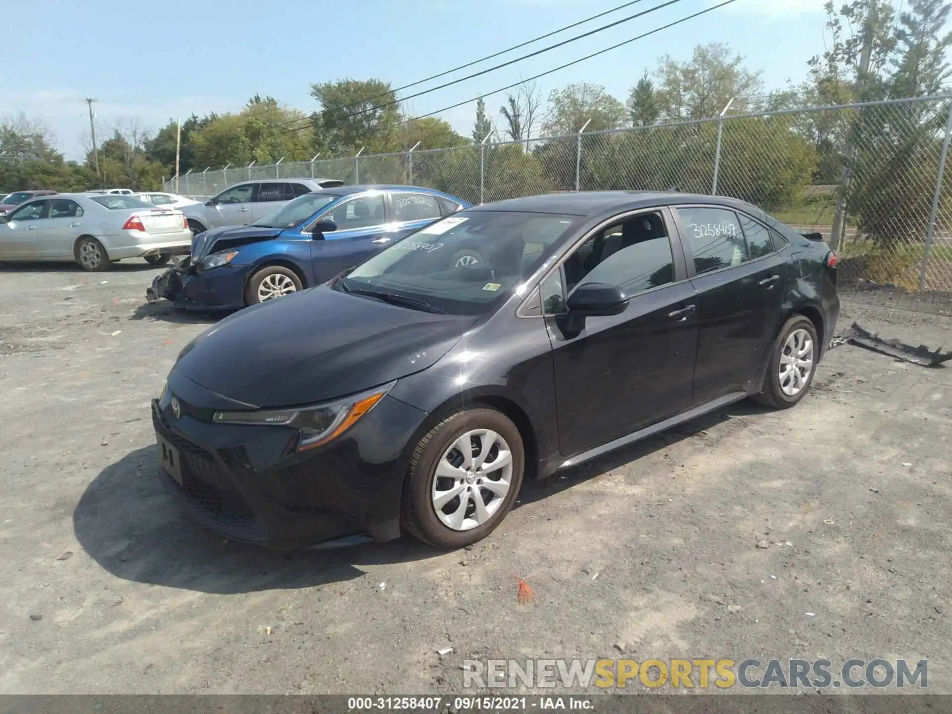 2 Photograph of a damaged car 5YFEPMAE9MP162305 TOYOTA COROLLA 2021