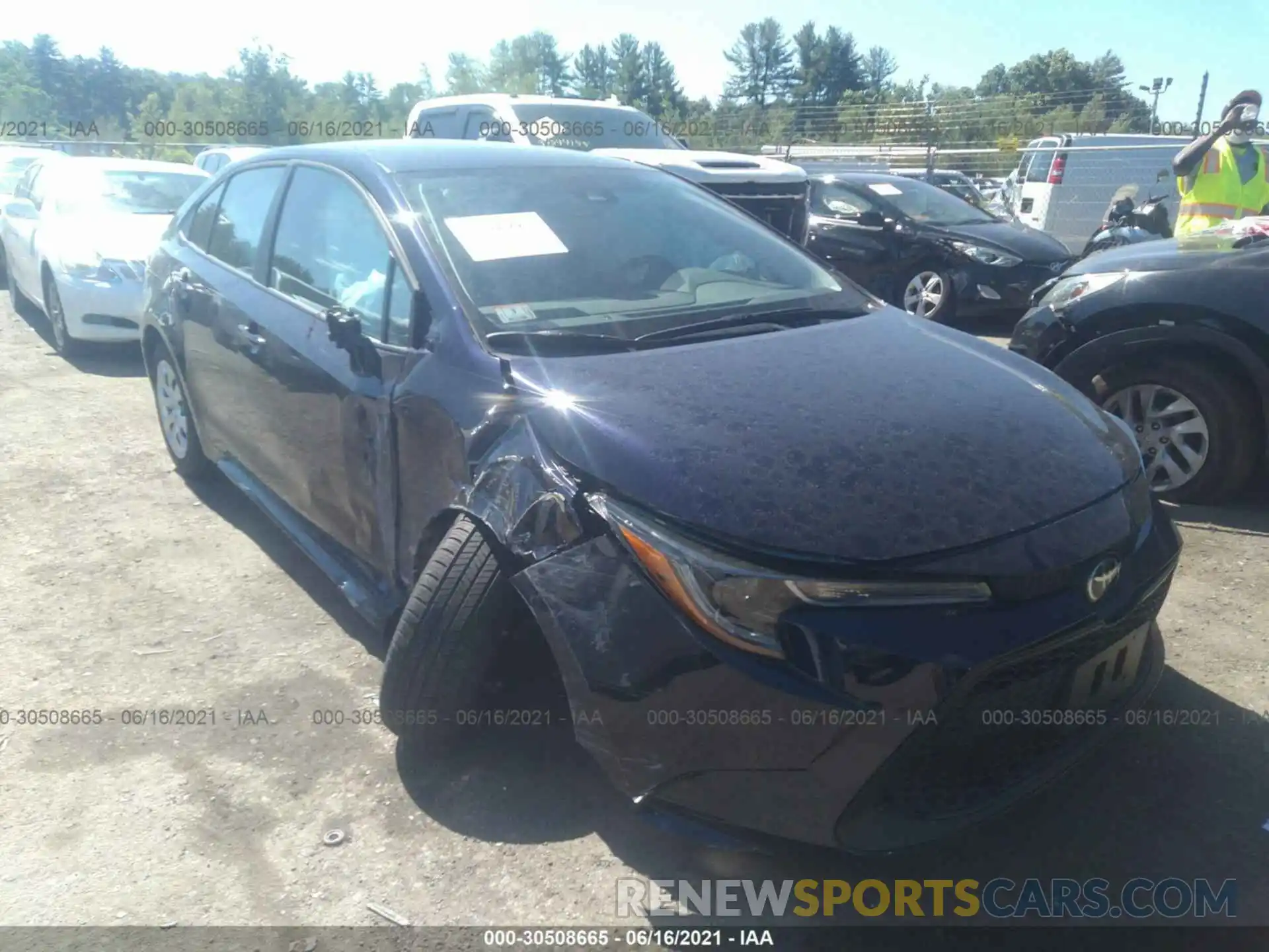 1 Photograph of a damaged car 5YFEPMAE9MP162952 TOYOTA COROLLA 2021