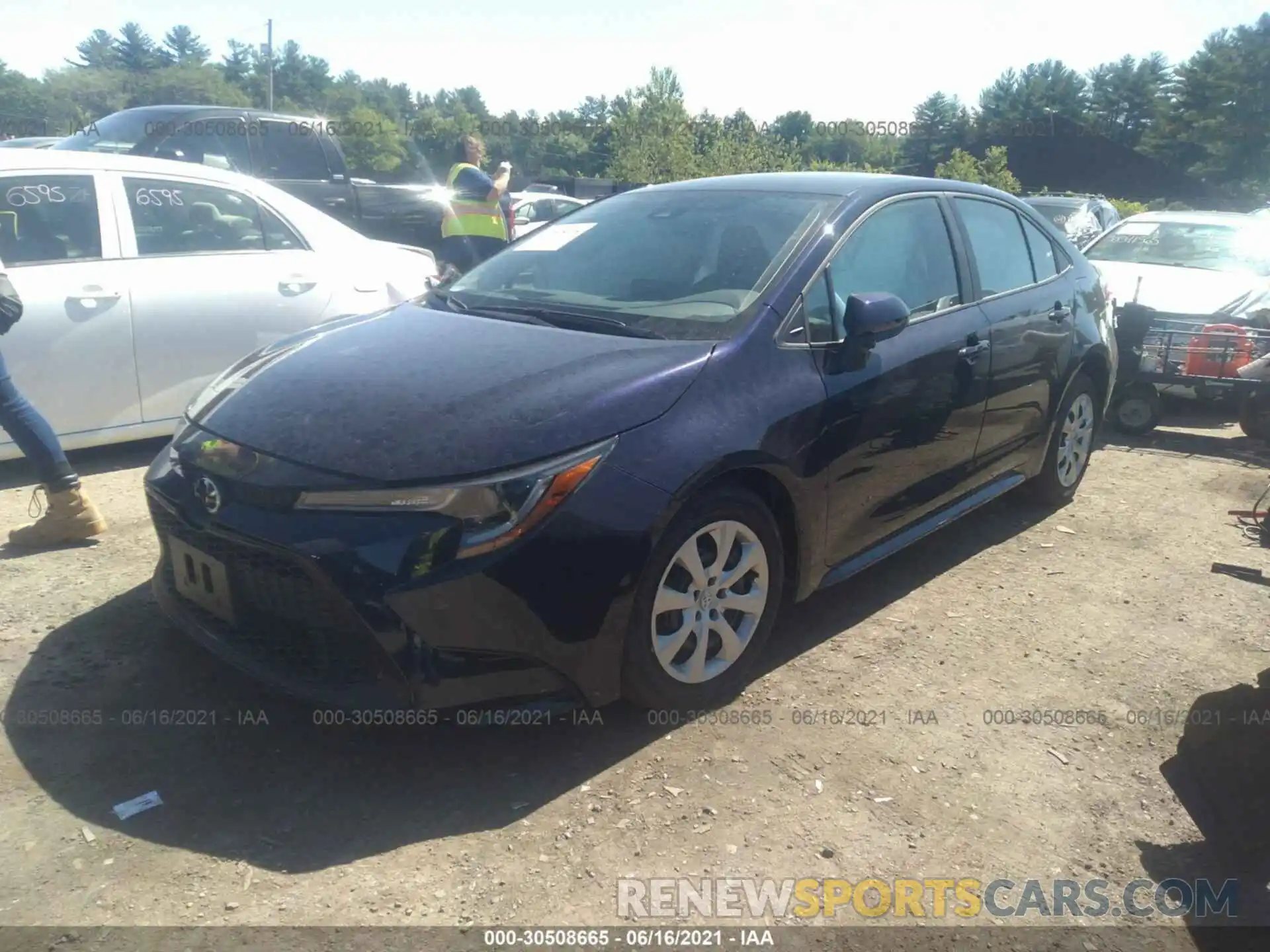 2 Photograph of a damaged car 5YFEPMAE9MP162952 TOYOTA COROLLA 2021