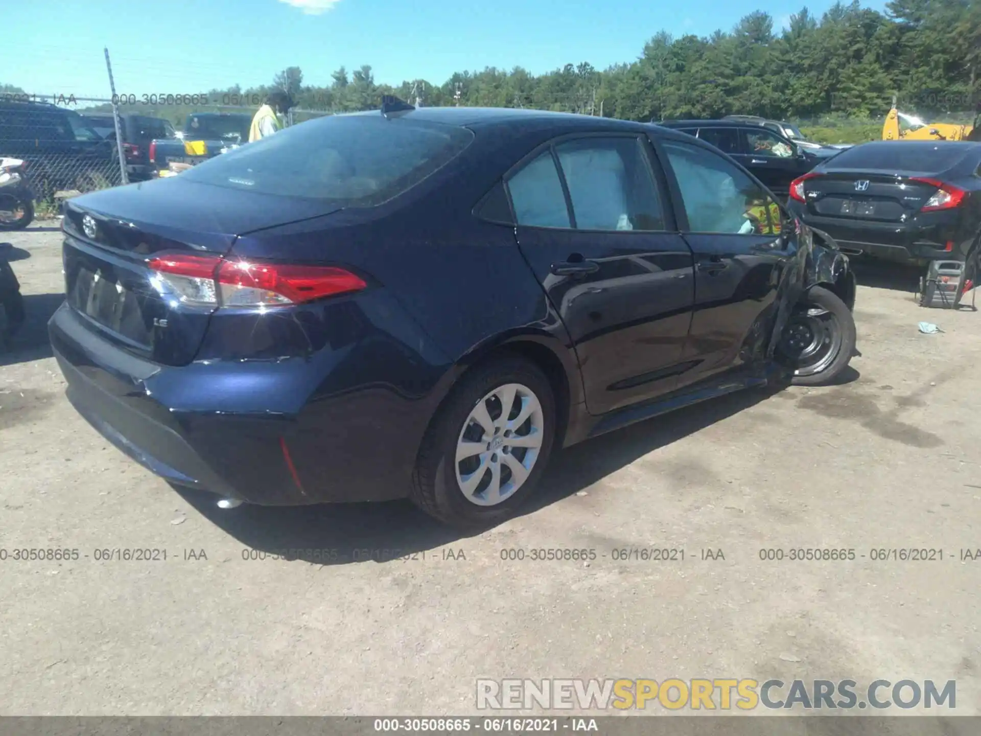 4 Photograph of a damaged car 5YFEPMAE9MP162952 TOYOTA COROLLA 2021