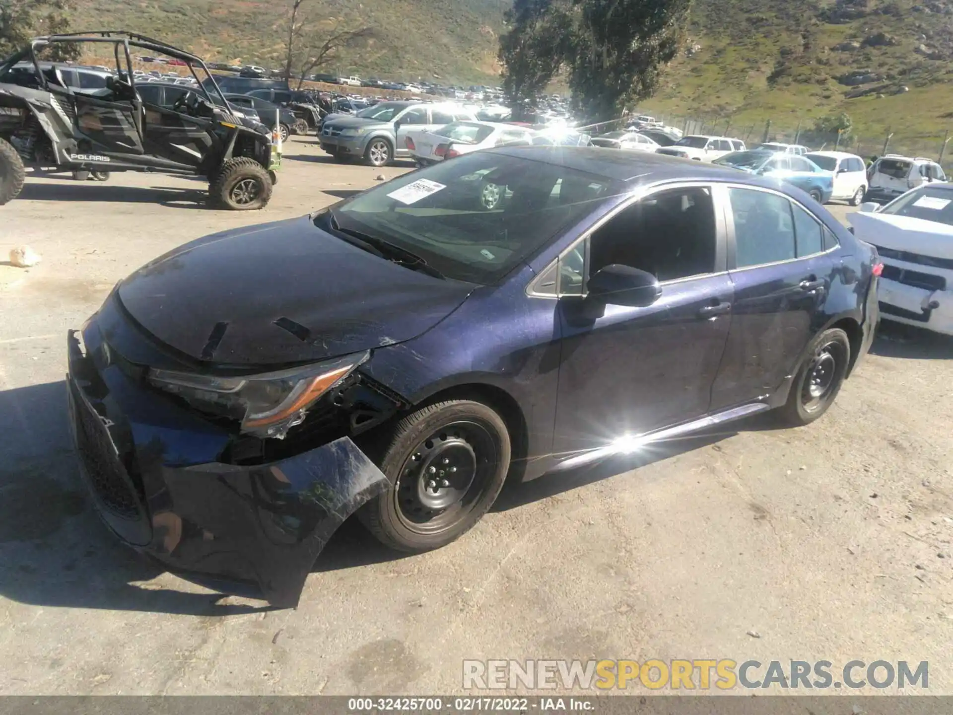 2 Photograph of a damaged car 5YFEPMAE9MP163955 TOYOTA COROLLA 2021