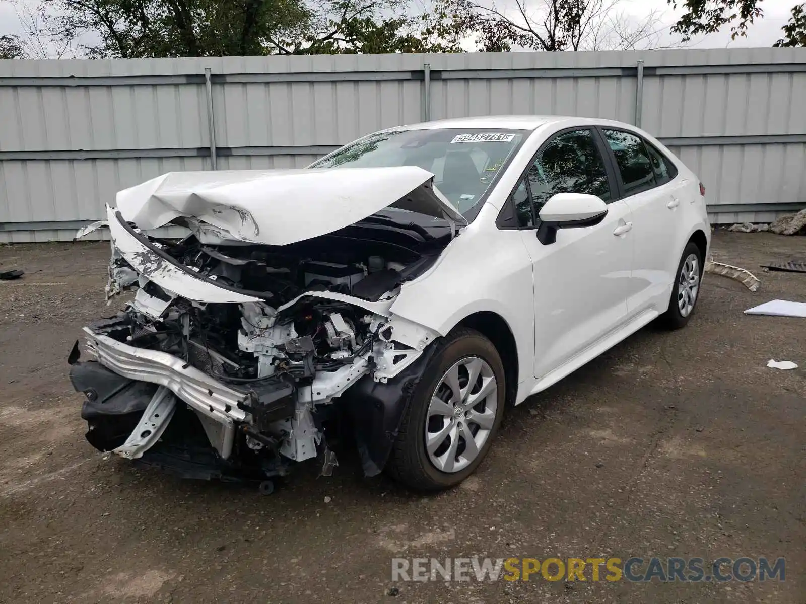 2 Photograph of a damaged car 5YFEPMAE9MP164958 TOYOTA COROLLA 2021