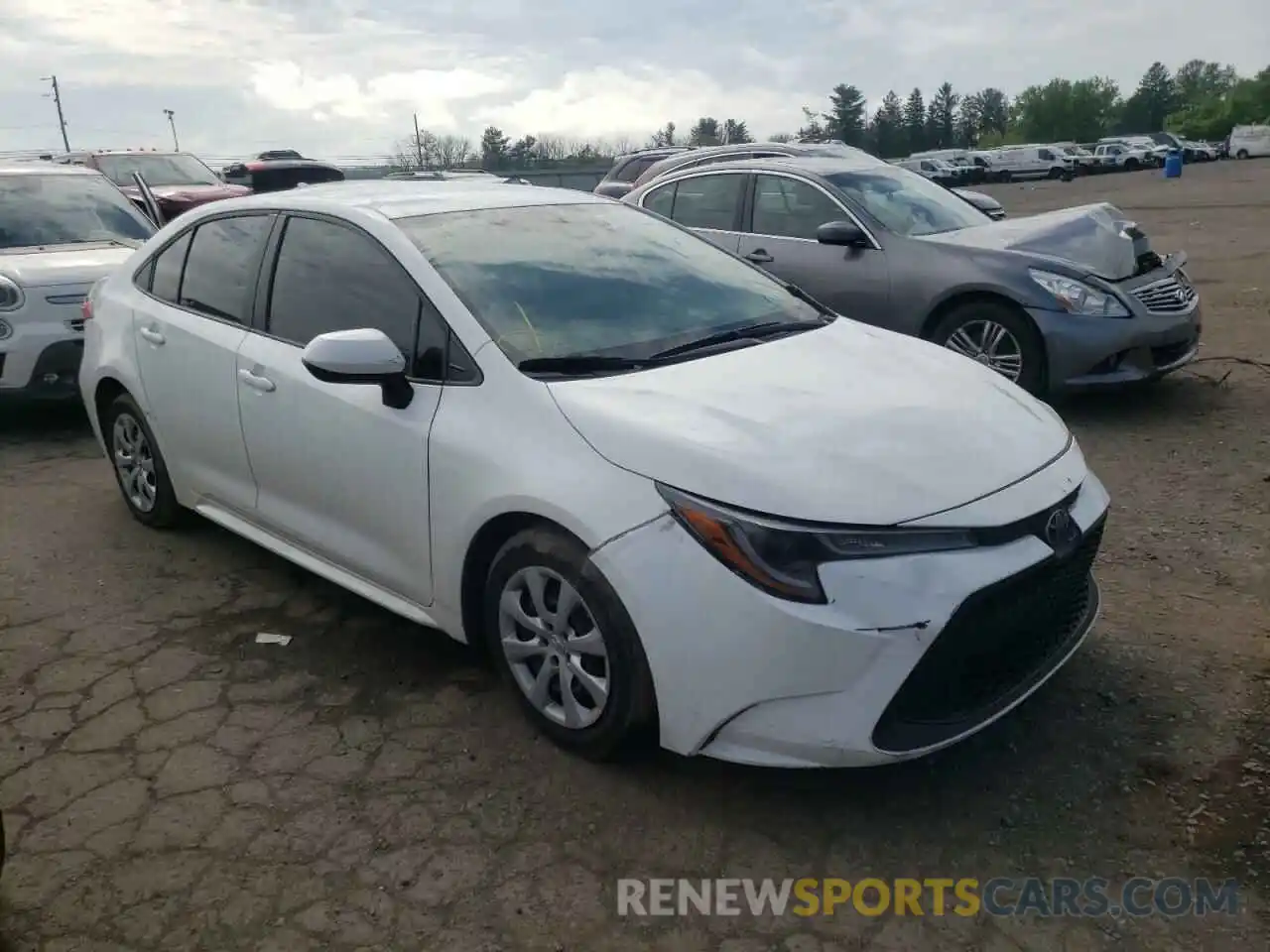 1 Photograph of a damaged car 5YFEPMAE9MP165401 TOYOTA COROLLA 2021