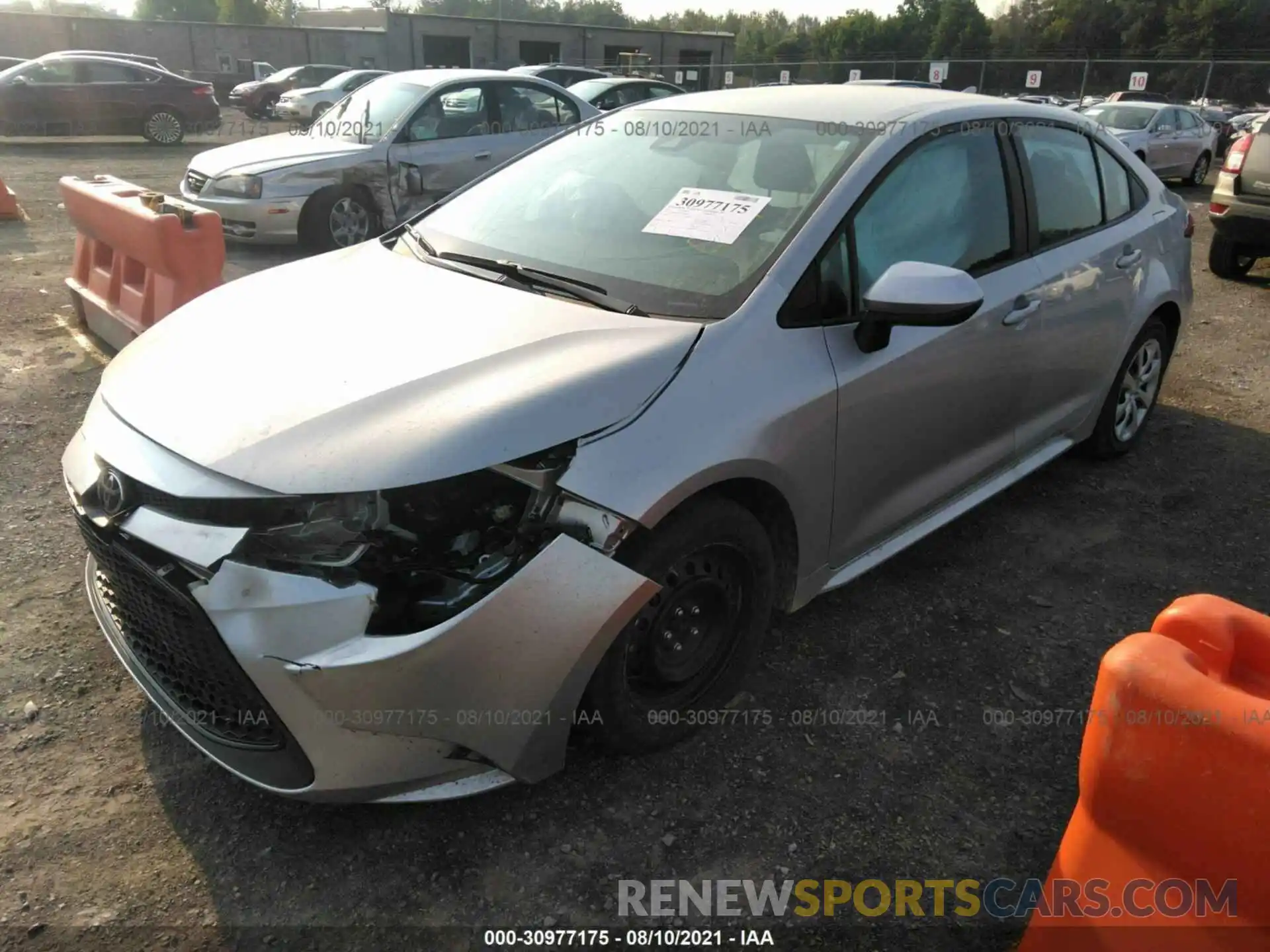 2 Photograph of a damaged car 5YFEPMAE9MP166810 TOYOTA COROLLA 2021