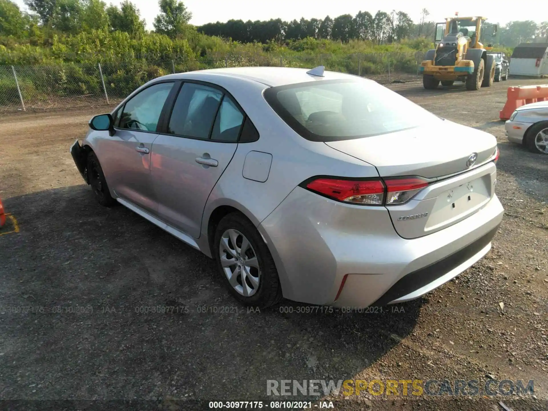 3 Photograph of a damaged car 5YFEPMAE9MP166810 TOYOTA COROLLA 2021