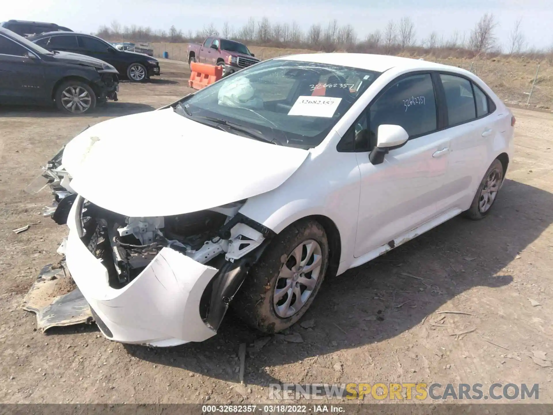 2 Photograph of a damaged car 5YFEPMAE9MP167164 TOYOTA COROLLA 2021