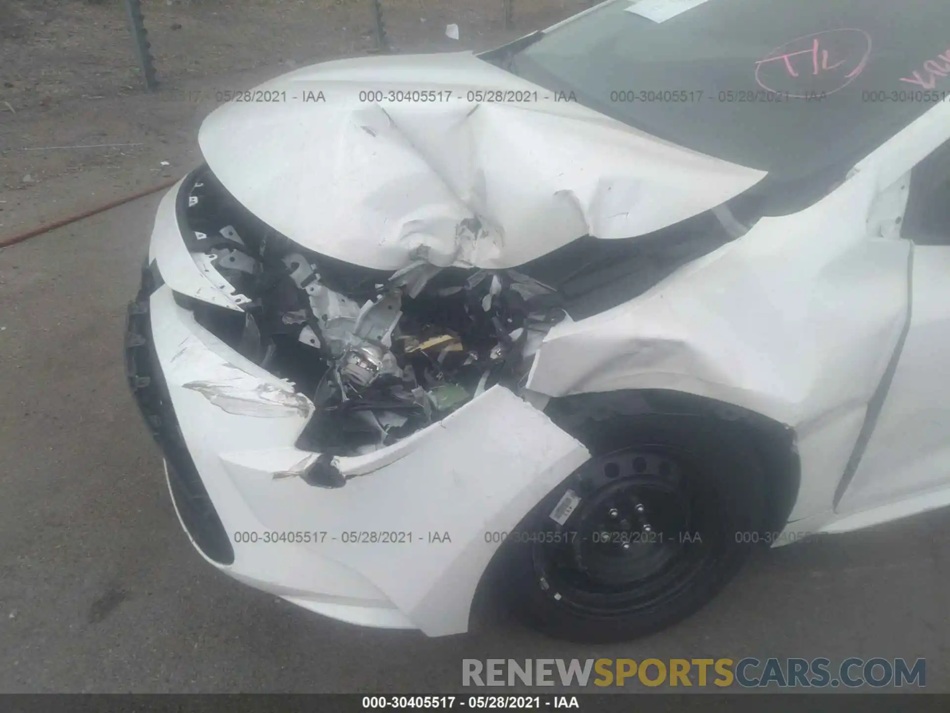 6 Photograph of a damaged car 5YFEPMAE9MP167701 TOYOTA COROLLA 2021