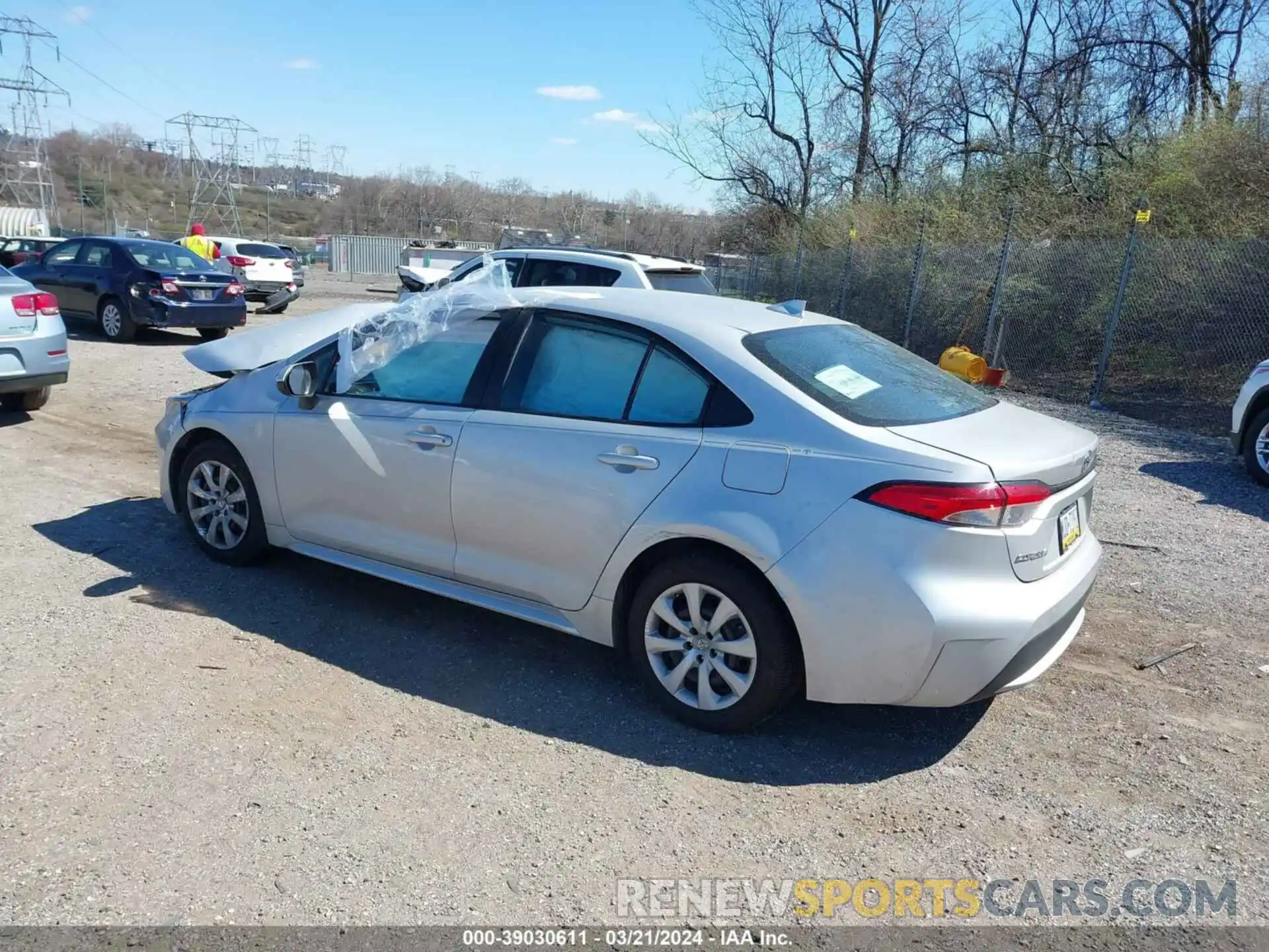 3 Photograph of a damaged car 5YFEPMAE9MP168069 TOYOTA COROLLA 2021