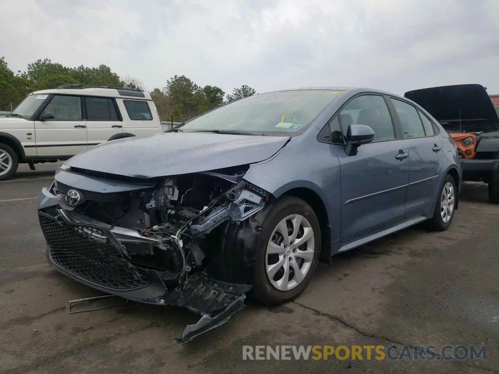 2 Photograph of a damaged car 5YFEPMAE9MP169545 TOYOTA COROLLA 2021