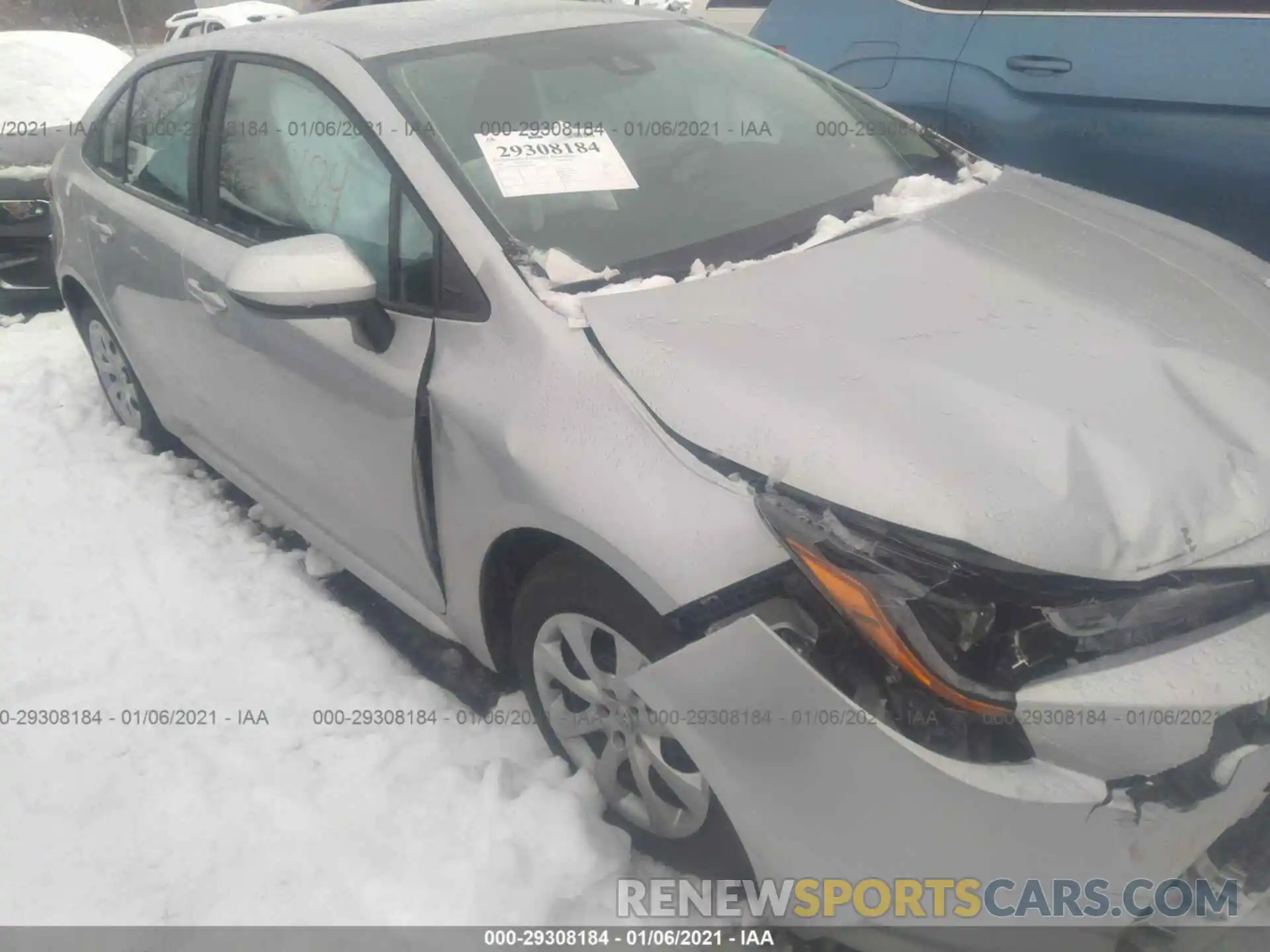 1 Photograph of a damaged car 5YFEPMAE9MP170100 TOYOTA COROLLA 2021