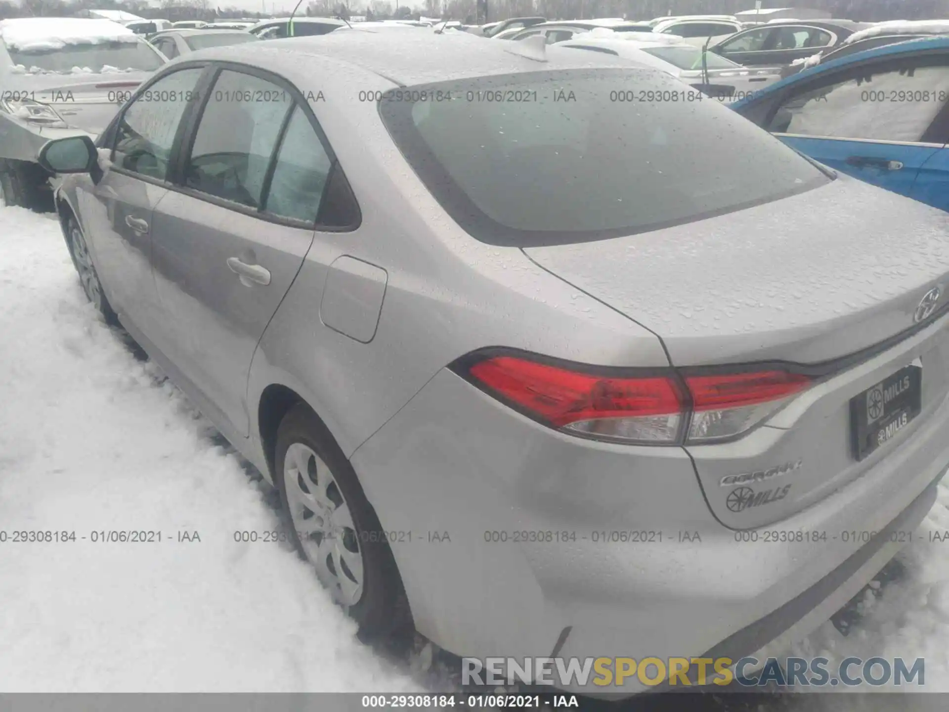 3 Photograph of a damaged car 5YFEPMAE9MP170100 TOYOTA COROLLA 2021