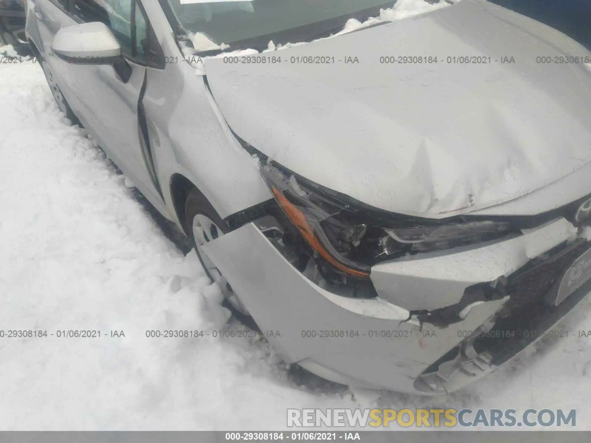 6 Photograph of a damaged car 5YFEPMAE9MP170100 TOYOTA COROLLA 2021