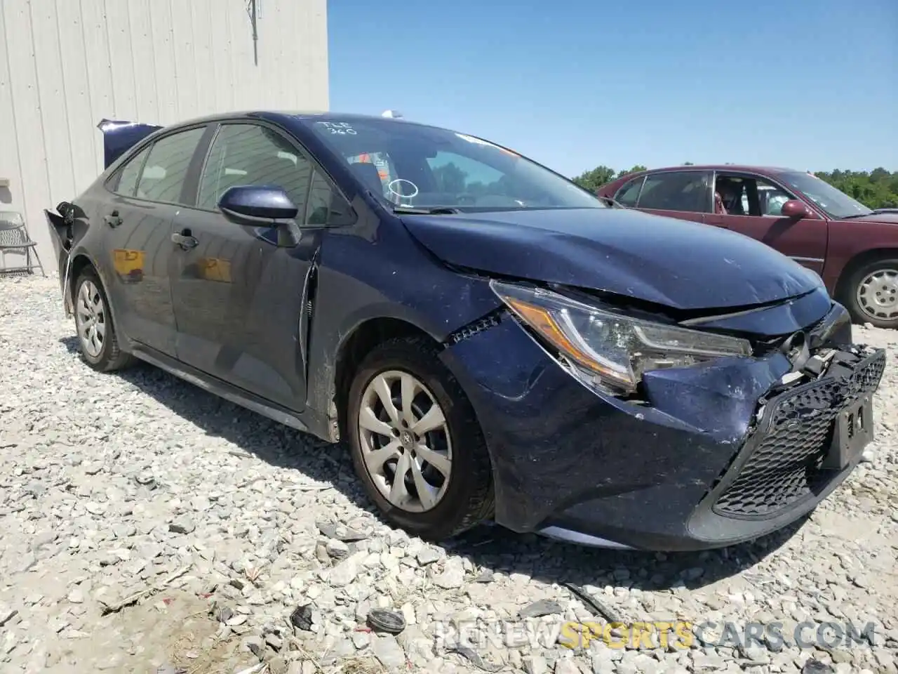 1 Photograph of a damaged car 5YFEPMAE9MP171361 TOYOTA COROLLA 2021