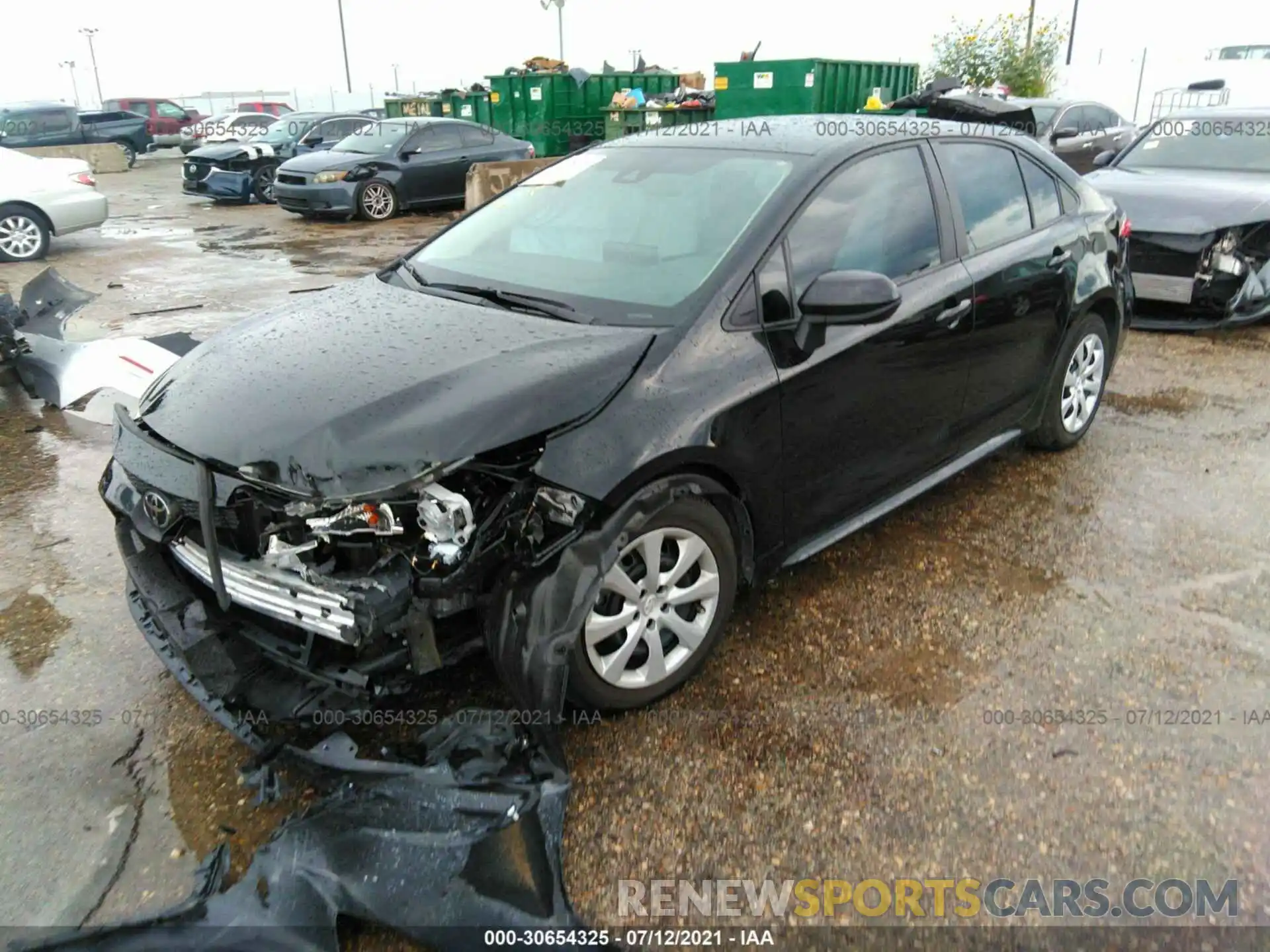 2 Photograph of a damaged car 5YFEPMAE9MP172901 TOYOTA COROLLA 2021