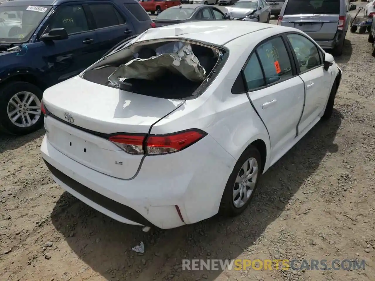 4 Photograph of a damaged car 5YFEPMAE9MP173062 TOYOTA COROLLA 2021