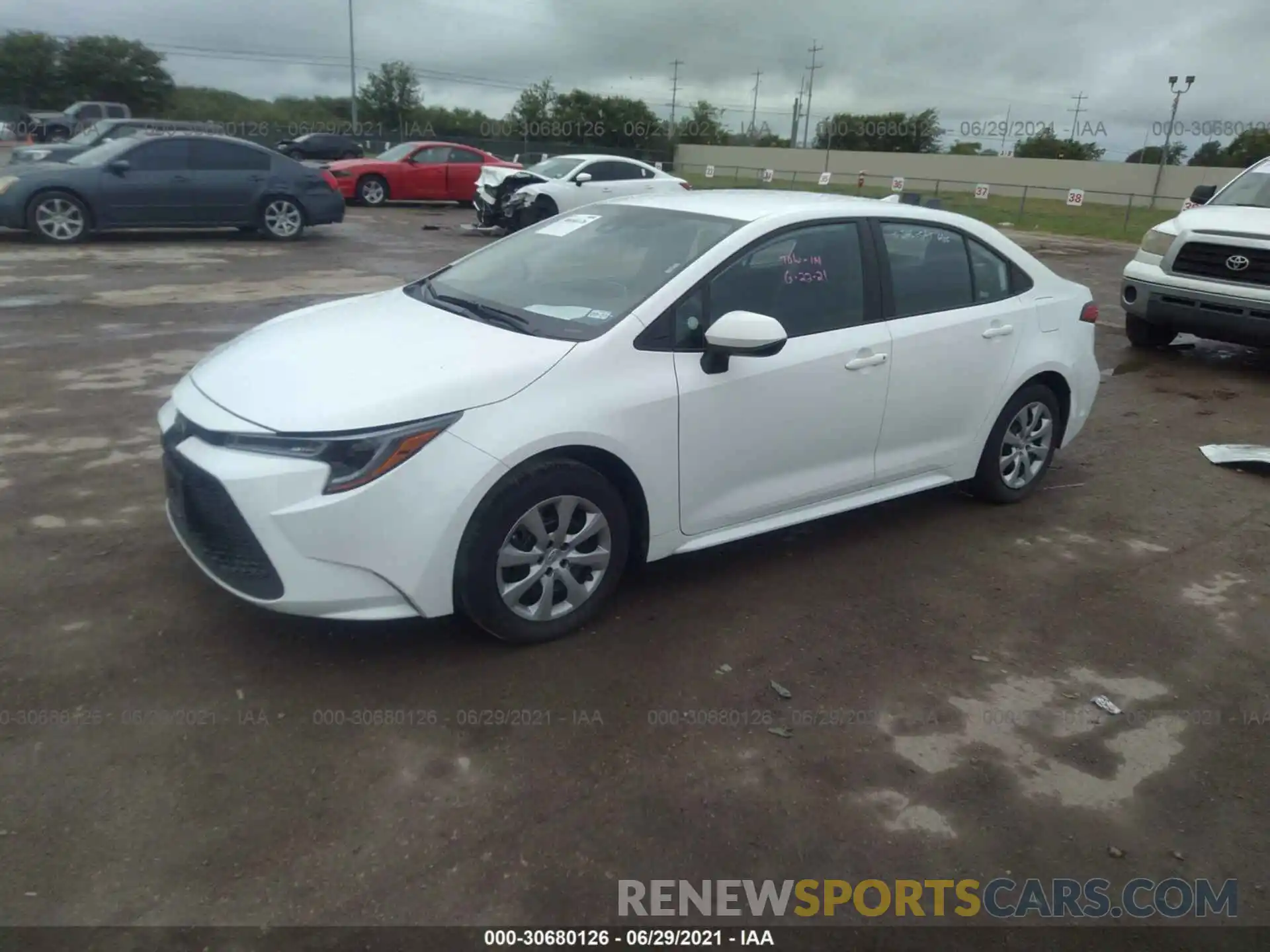 2 Photograph of a damaged car 5YFEPMAE9MP175314 TOYOTA COROLLA 2021