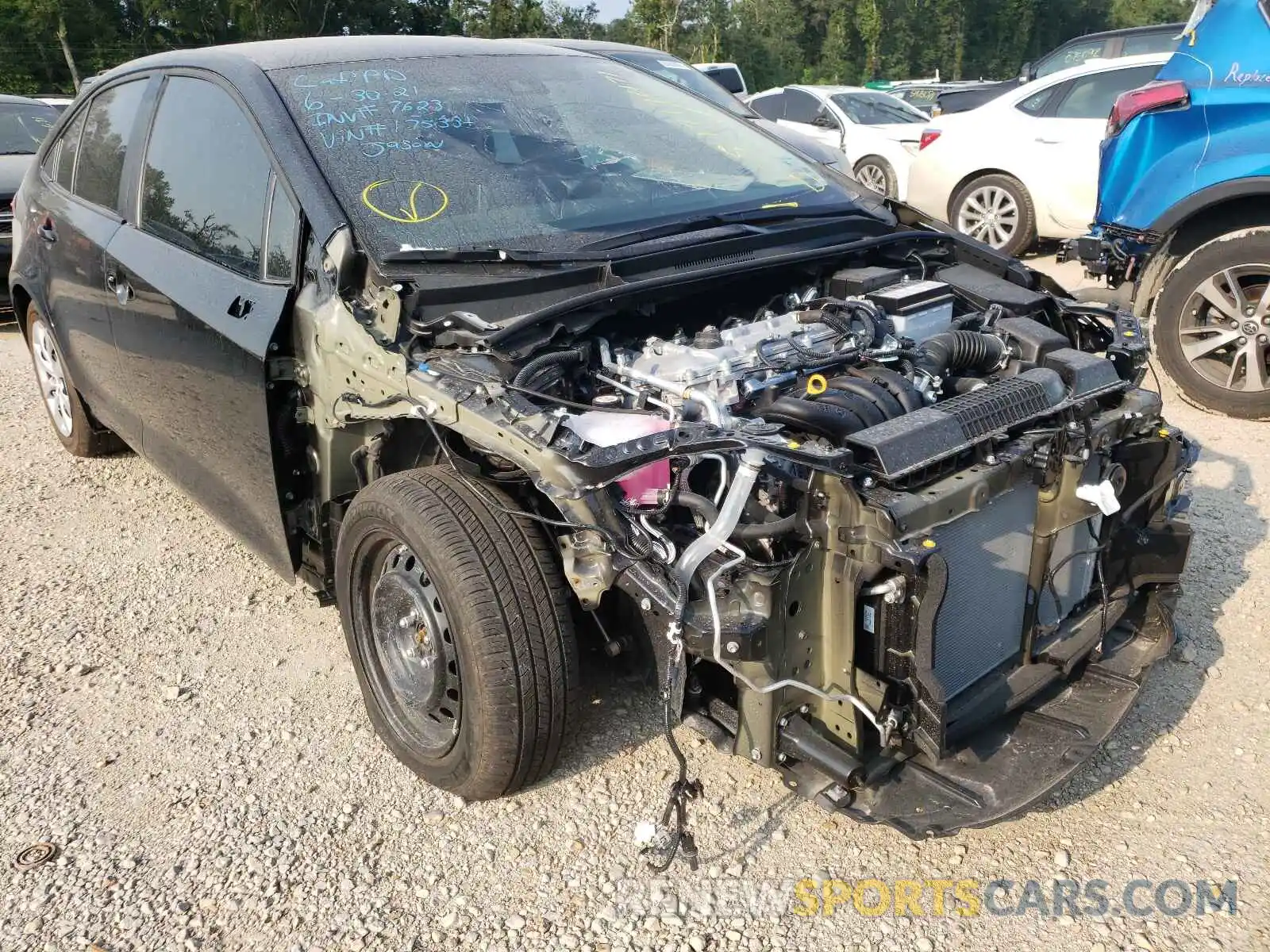 1 Photograph of a damaged car 5YFEPMAE9MP175331 TOYOTA COROLLA 2021