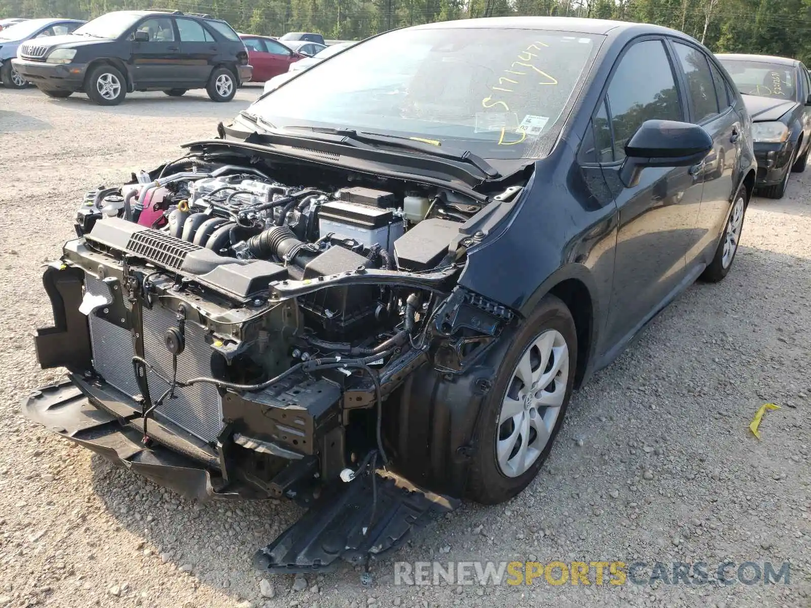 2 Photograph of a damaged car 5YFEPMAE9MP175331 TOYOTA COROLLA 2021