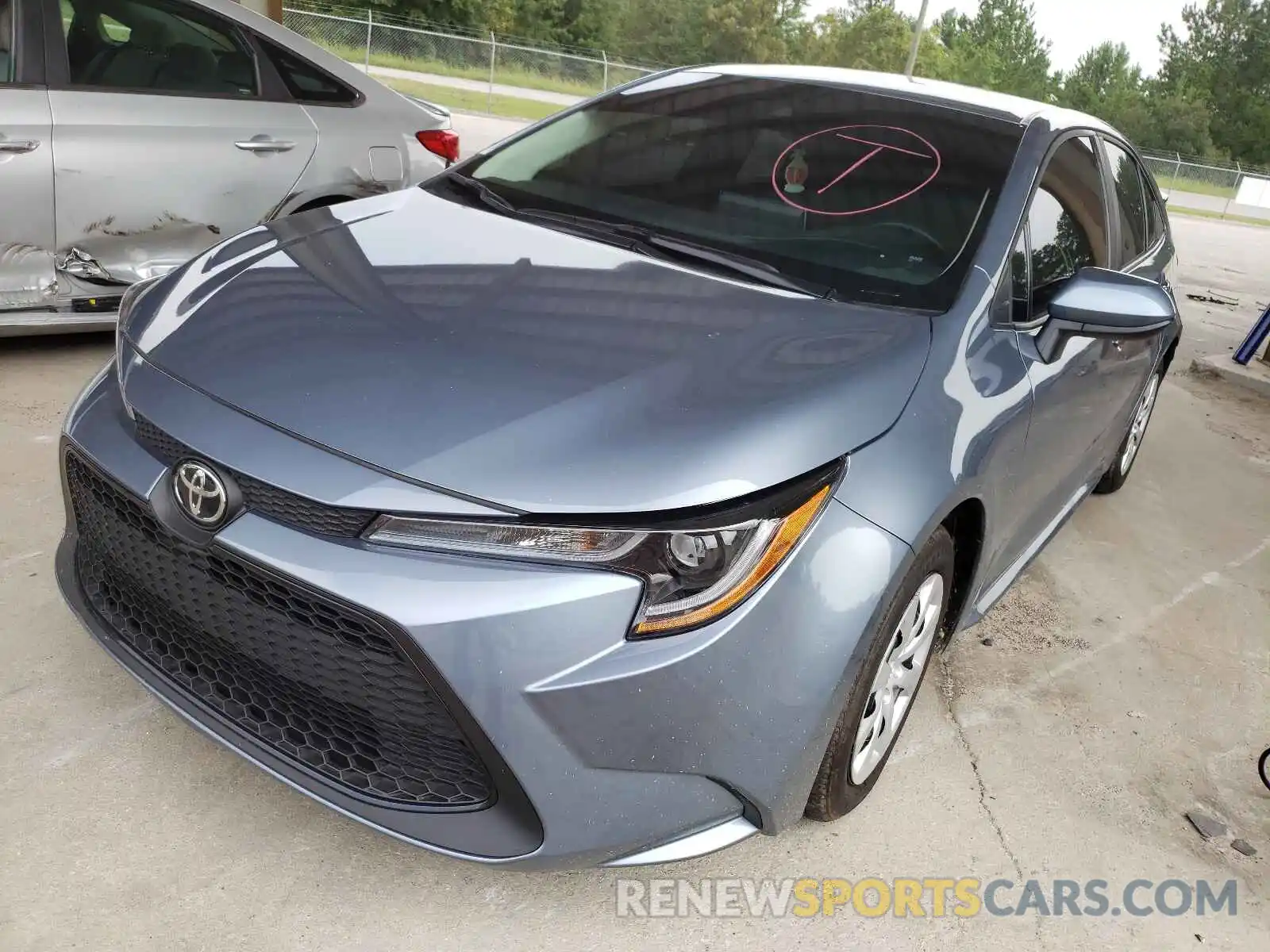 2 Photograph of a damaged car 5YFEPMAE9MP176558 TOYOTA COROLLA 2021