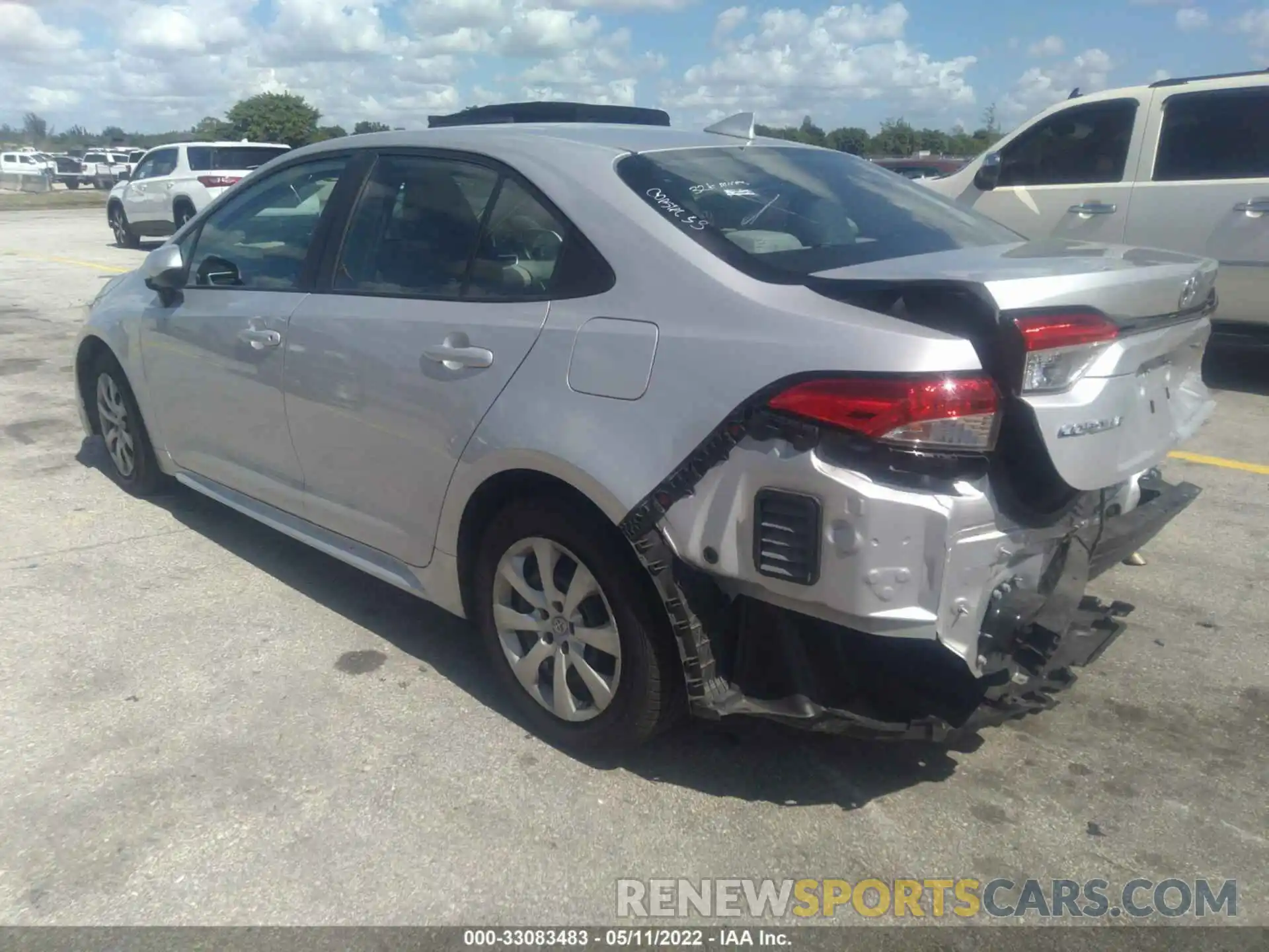 3 Photograph of a damaged car 5YFEPMAE9MP177368 TOYOTA COROLLA 2021