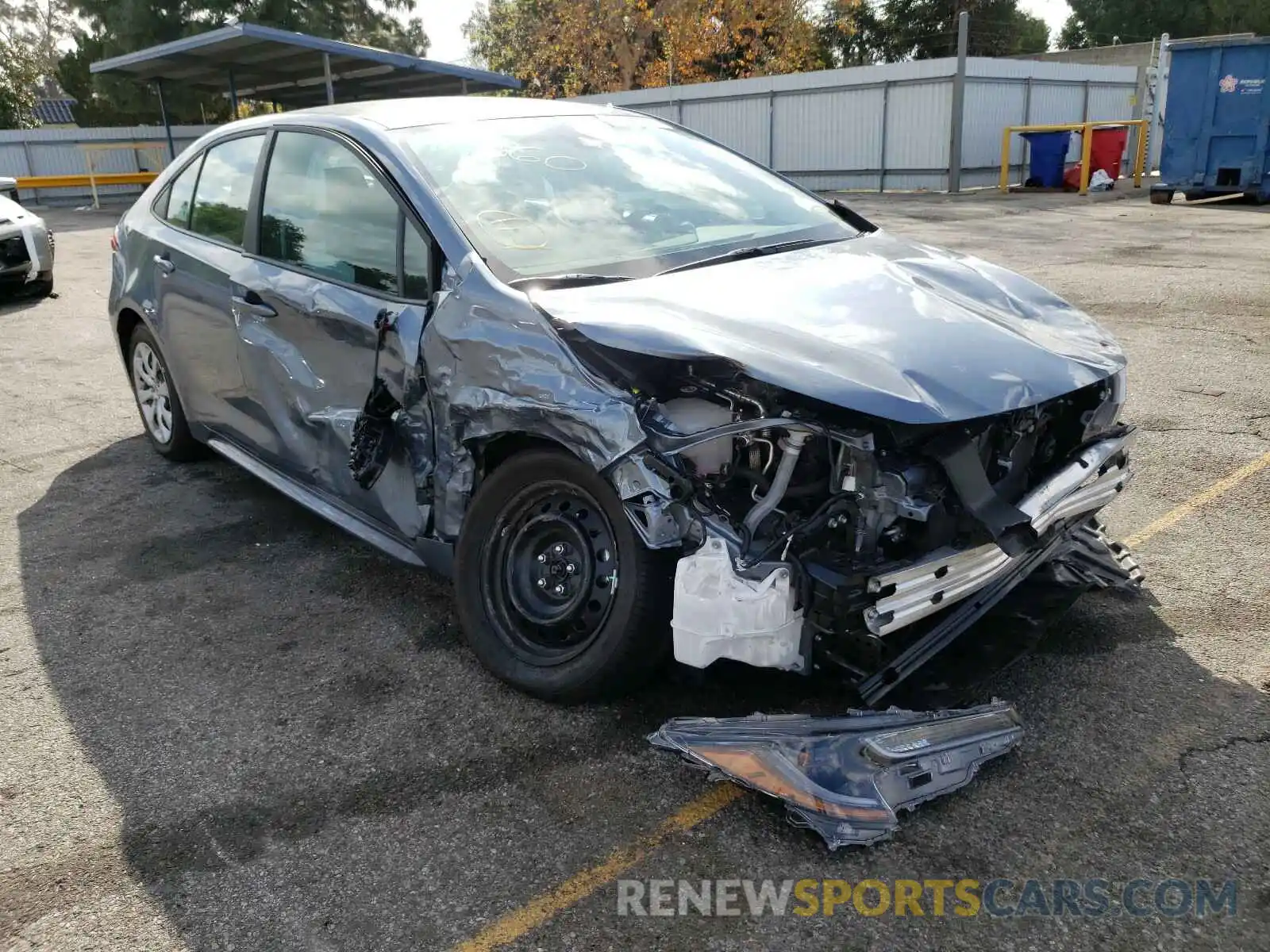 1 Photograph of a damaged car 5YFEPMAE9MP177497 TOYOTA COROLLA 2021