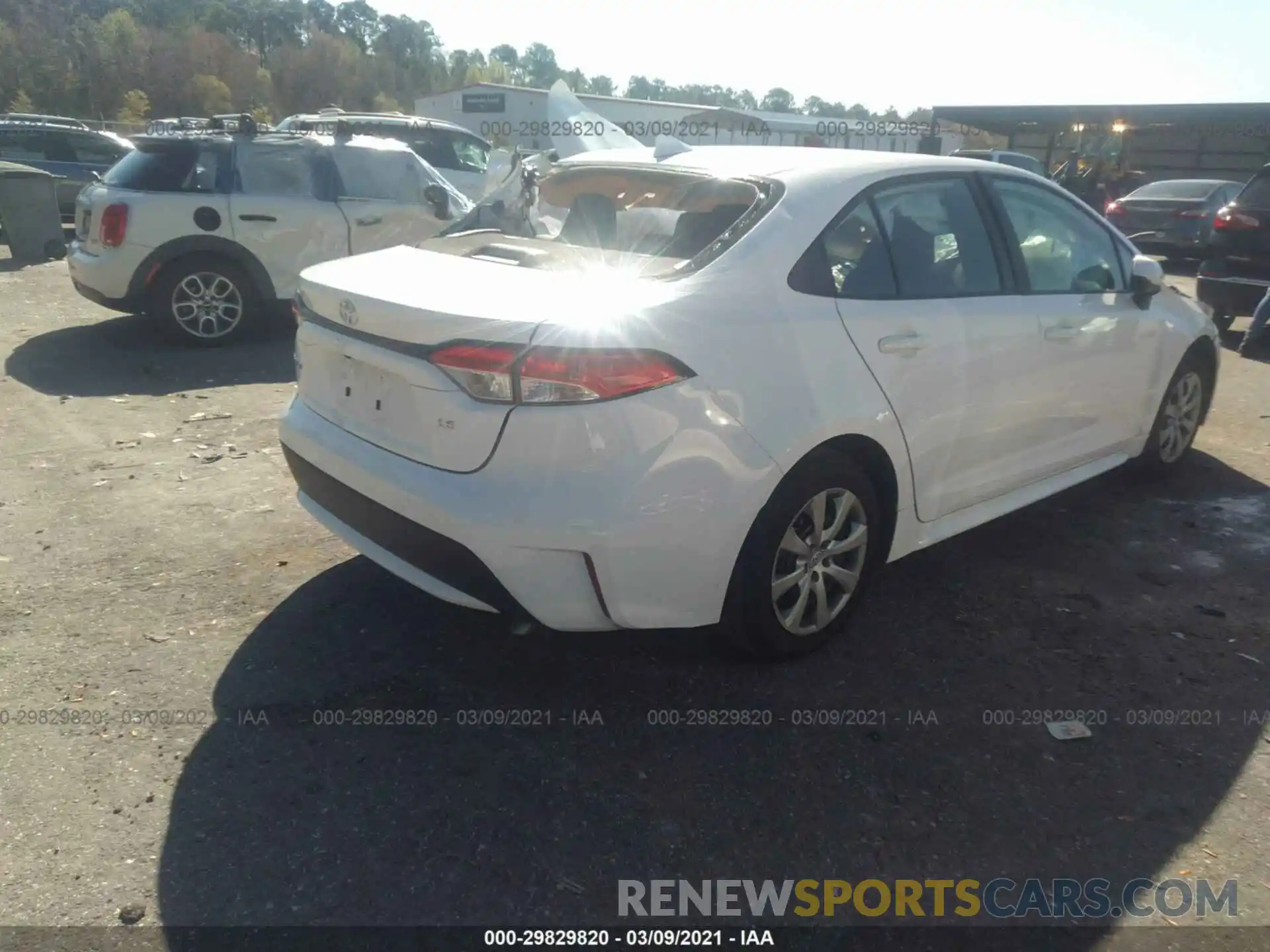 4 Photograph of a damaged car 5YFEPMAE9MP179315 TOYOTA COROLLA 2021