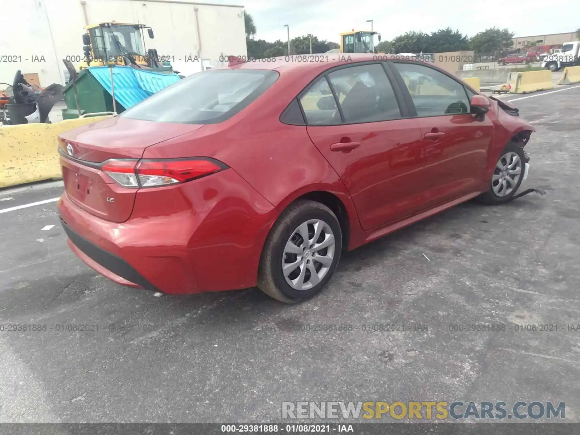 4 Photograph of a damaged car 5YFEPMAE9MP179640 TOYOTA COROLLA 2021